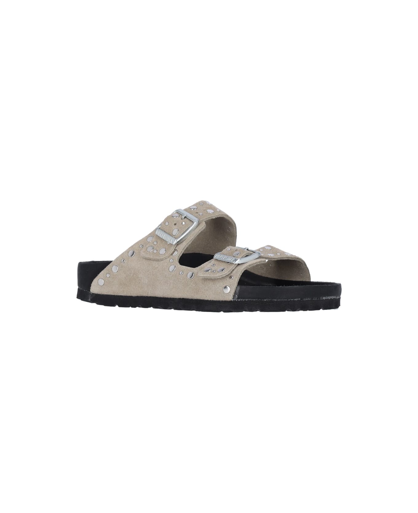 Birkenstock "arizona Rivet" Studs Sandals - Taupe