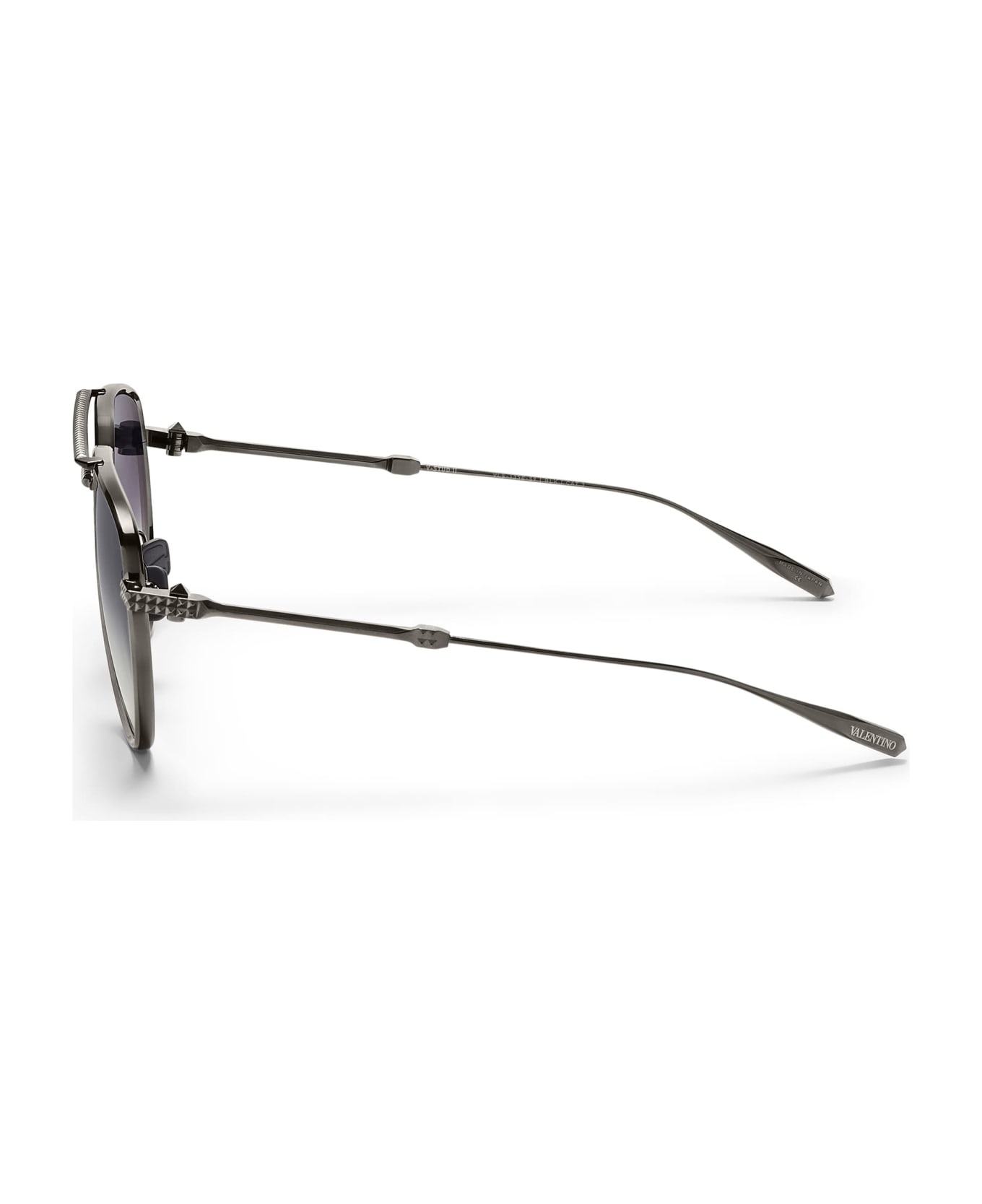 Valentino Eyewear V-stud Ii - Black Rhodium Sunglasses - grey