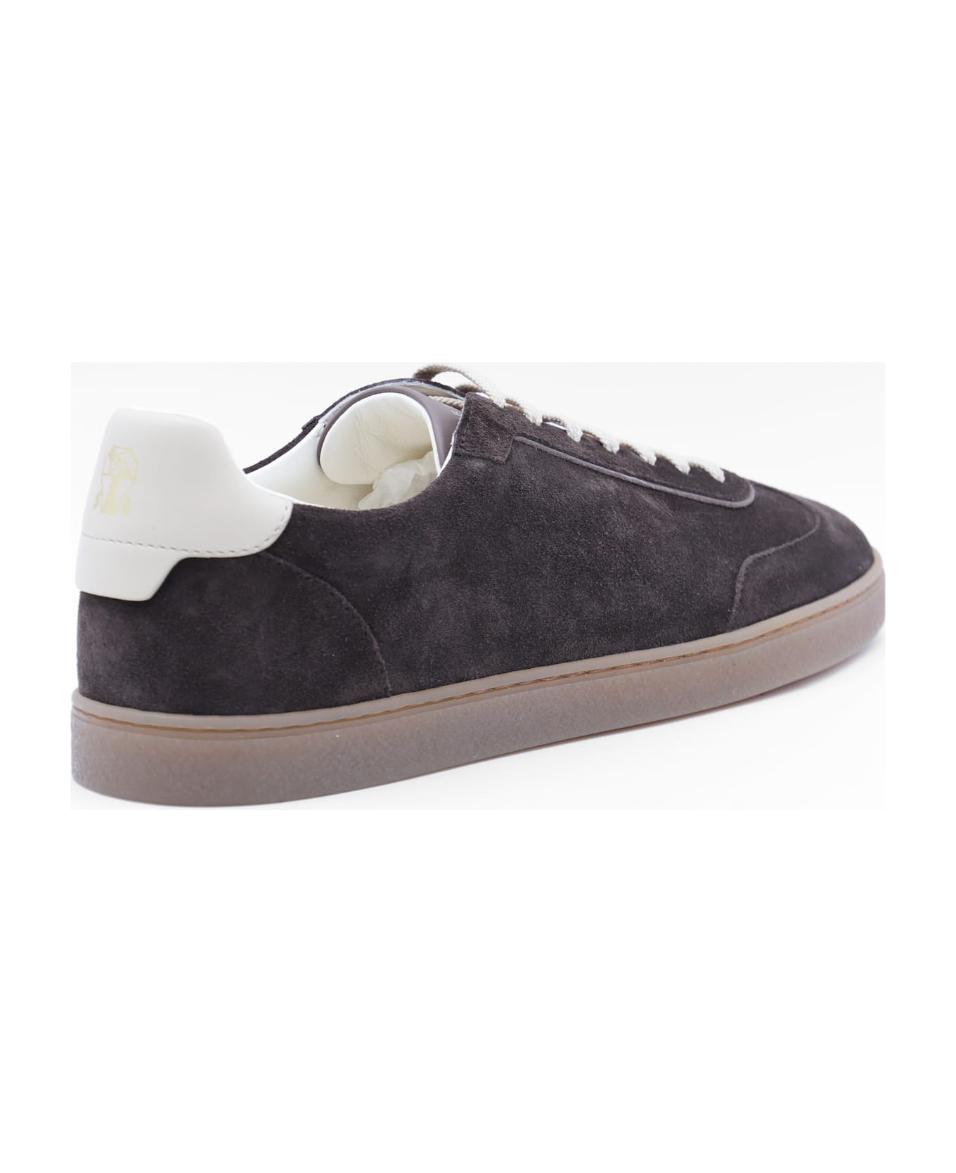 Brunello Cucinelli Brown Leather Sneakers - Brown