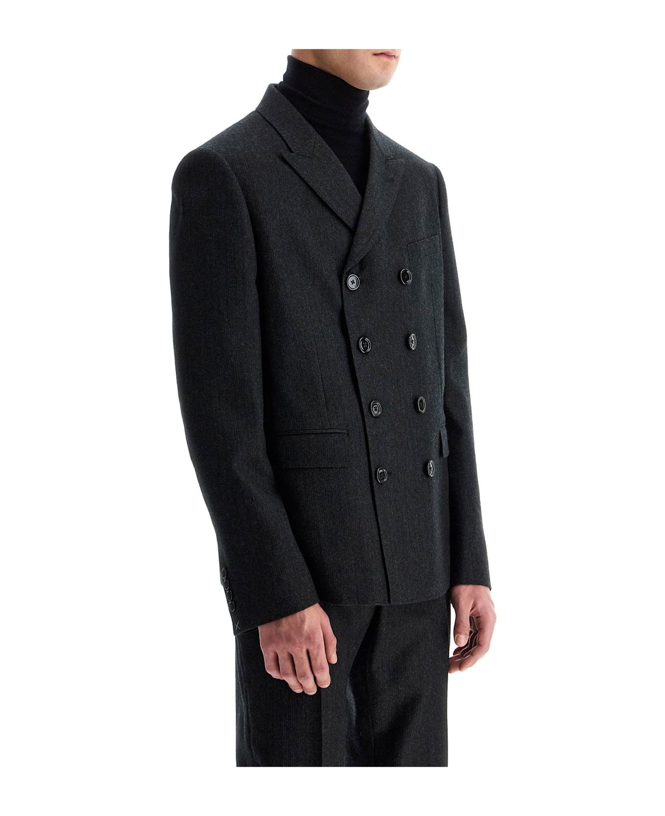 Celine Céline Wool Blazer Jacket - Gray