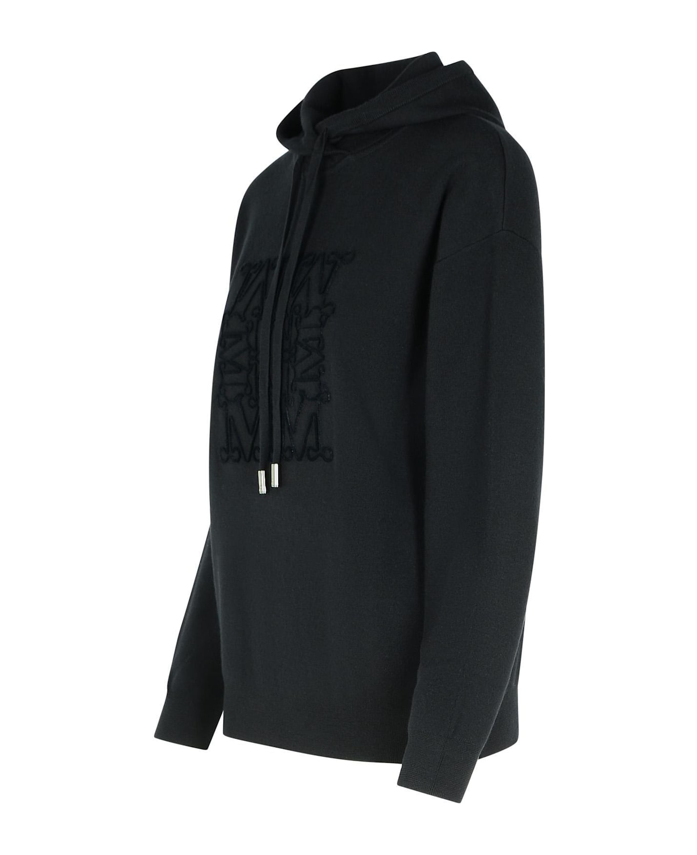 Max Mara Pamir Drawstring Long-sleeved Hoodie - Nero