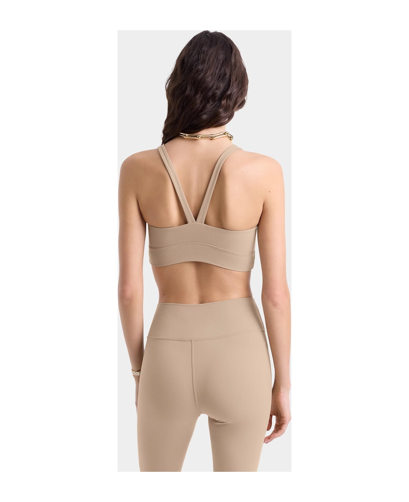 Sporty & Rich Sr Runner Active Bra - Elephant