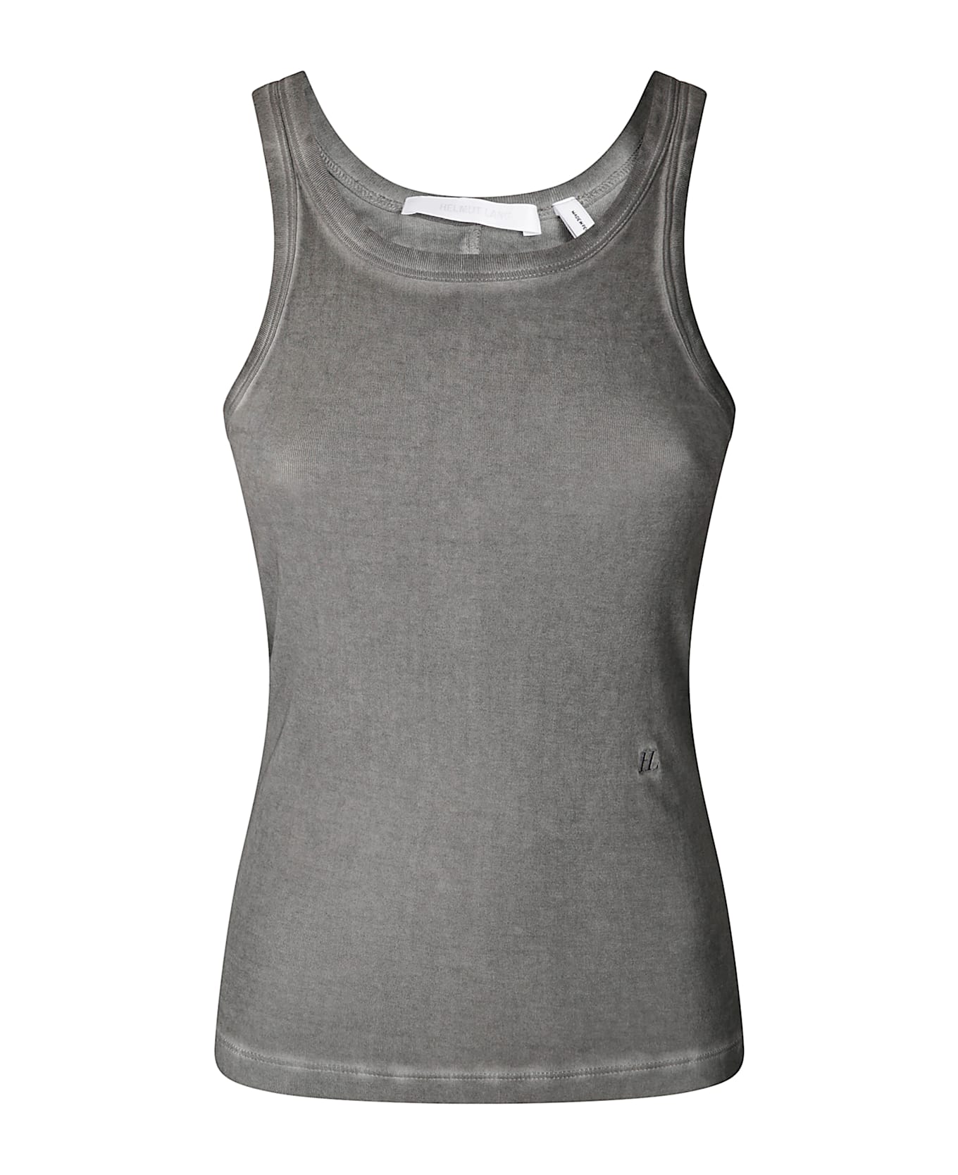 Helmut Lang Gd Racer Tank.gd Rib - GUNMETAL