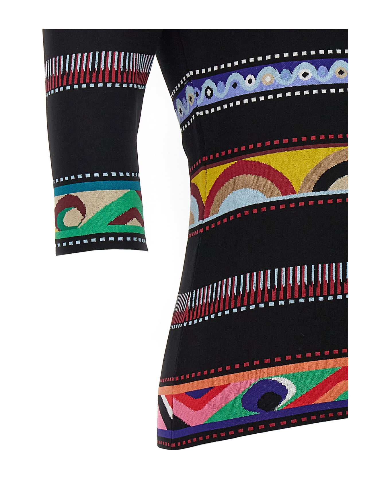Pucci Jacquard Patterned Top - Multicolor