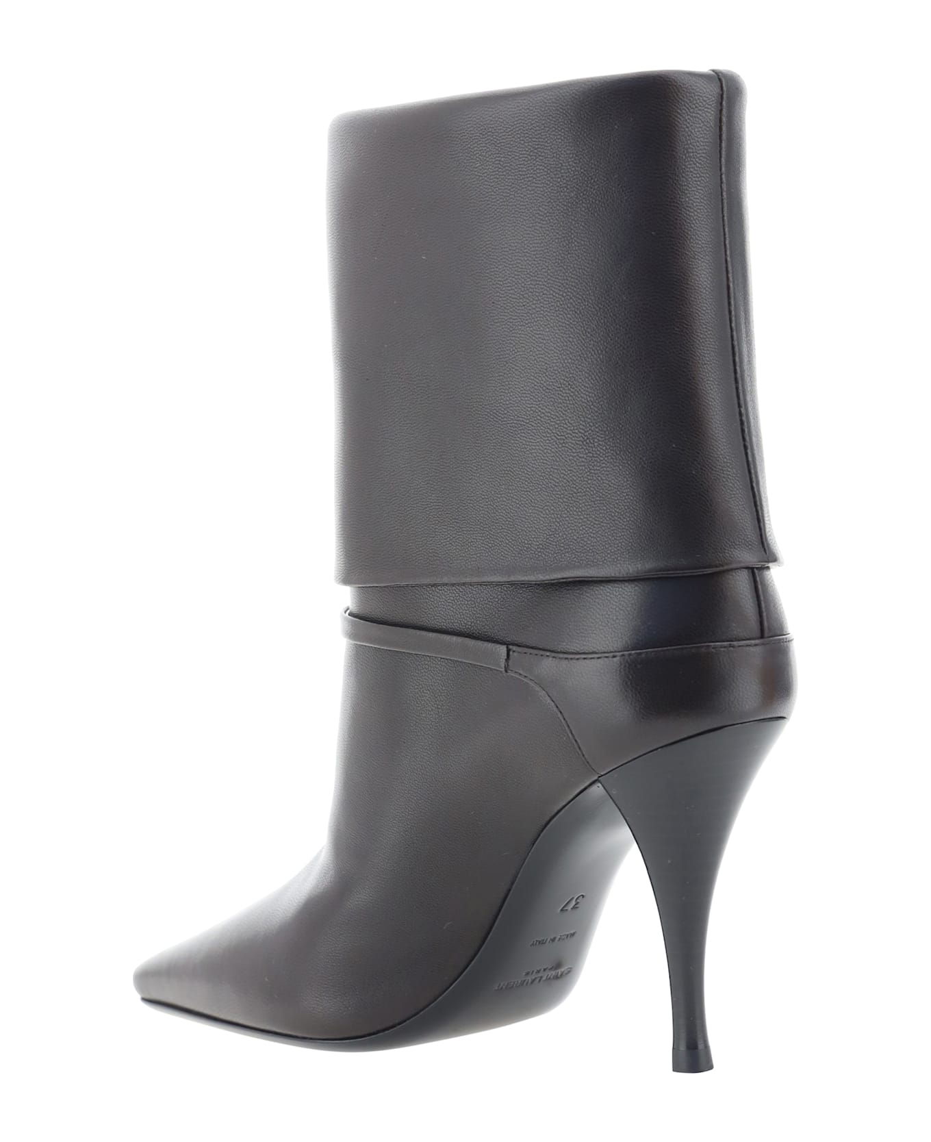 Saint Laurent Vicky Ankle Boots - Harris Eagle Brown