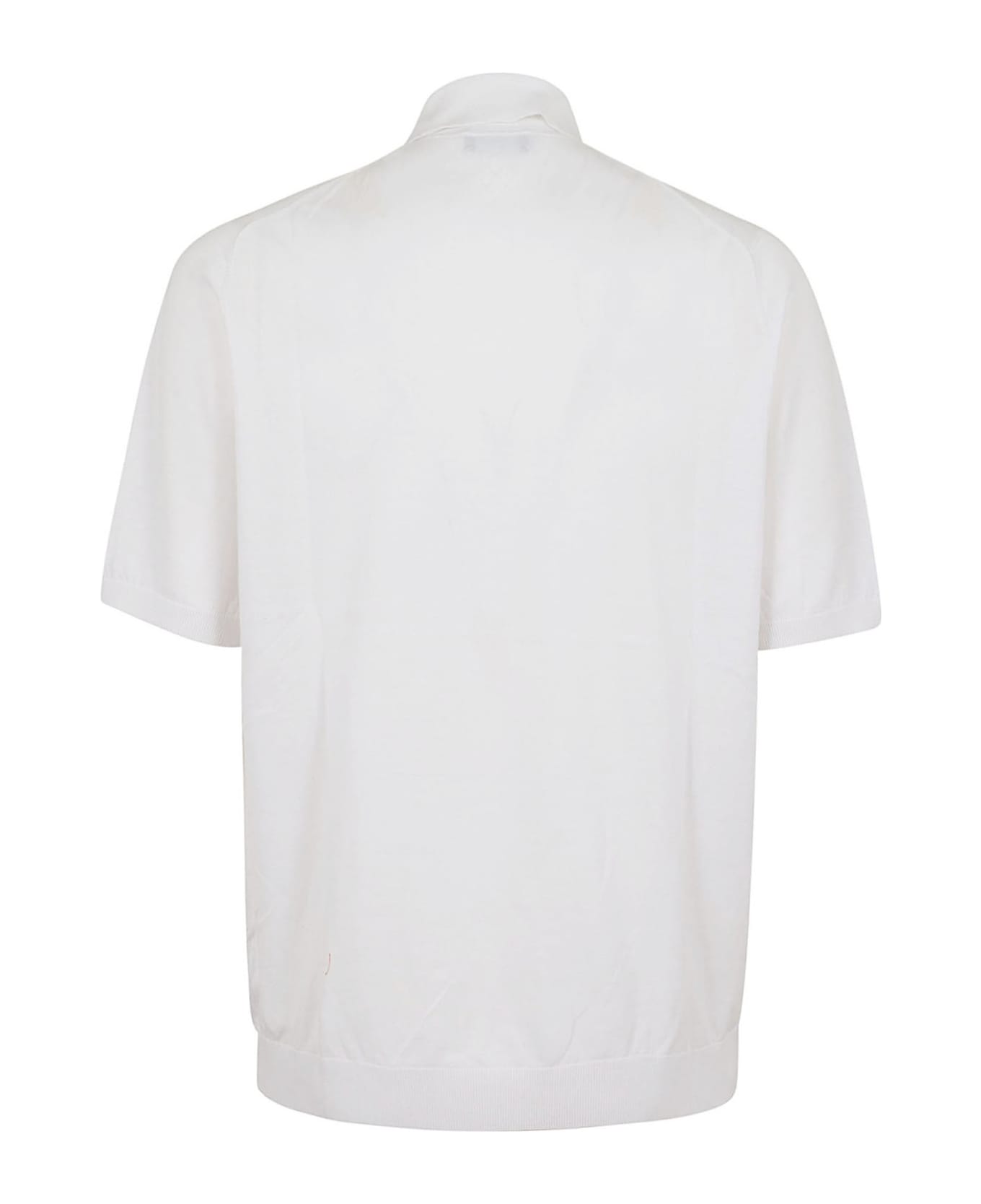 Ballantyne Polo Neck Pullover - Optical White
