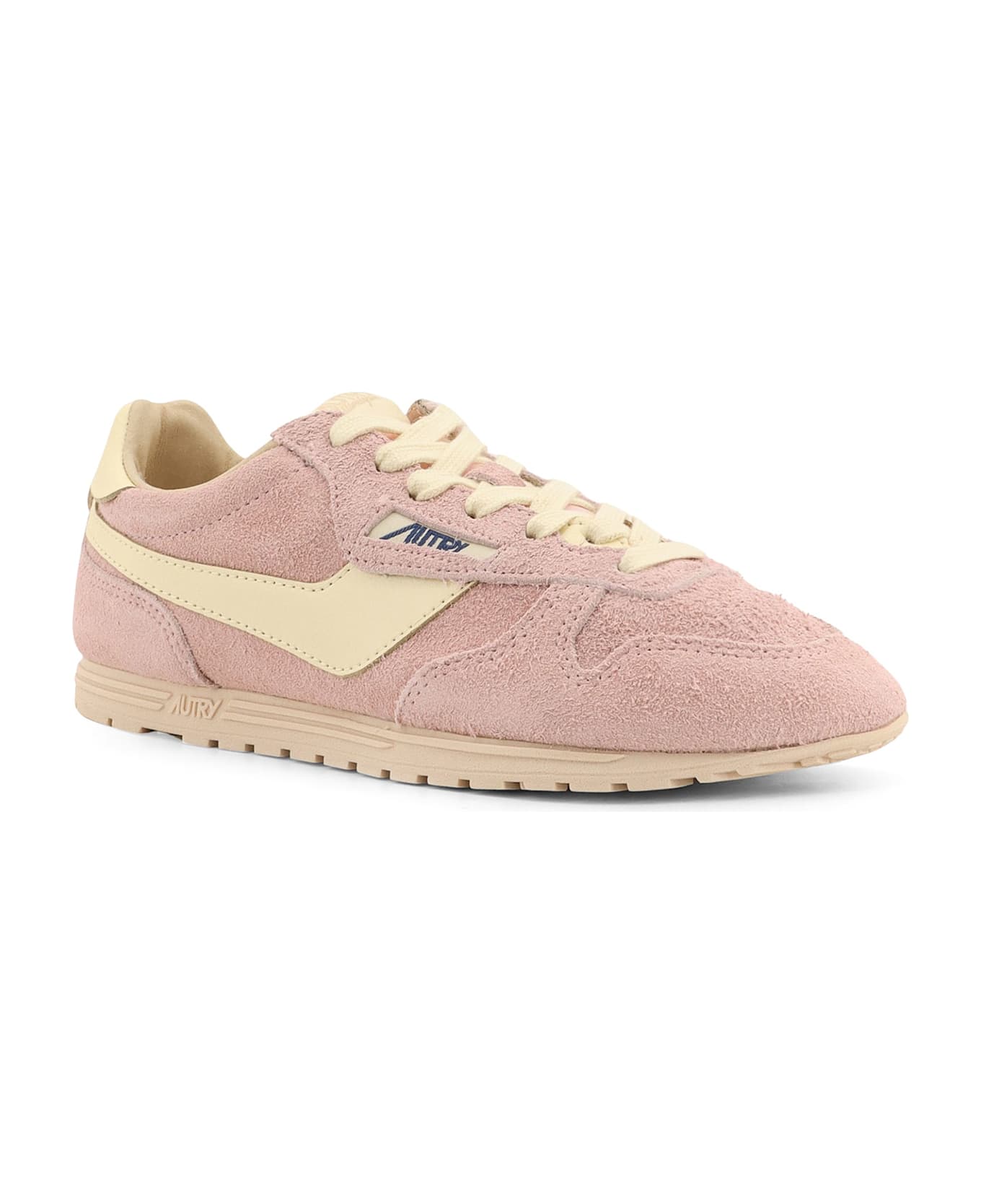 Autry Windspin Leather Sneakers - Pink