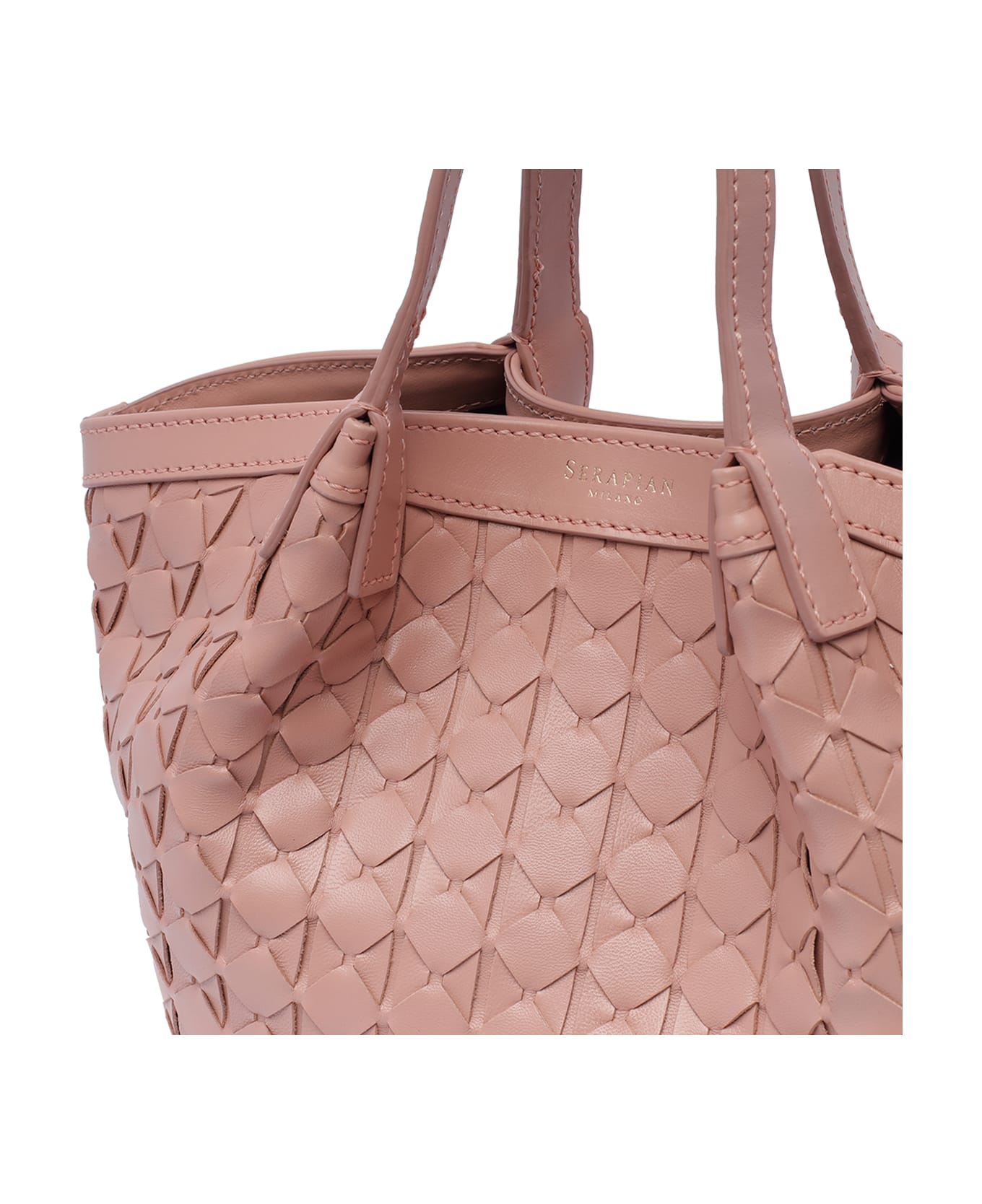Serapian Mini Secret Mosaico Handbag - Pink