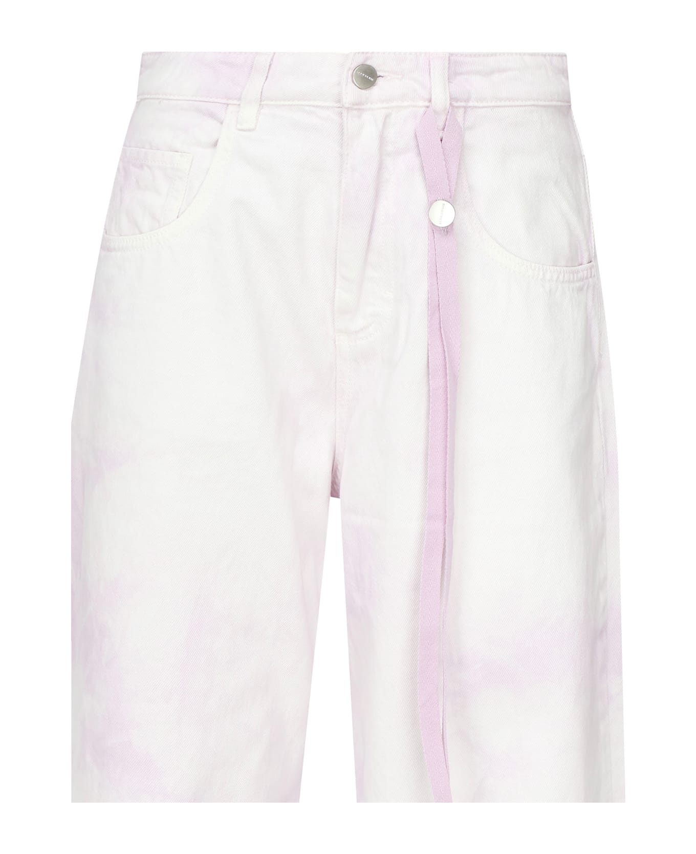 Icon Denim Debby Jeans - White/lilac
