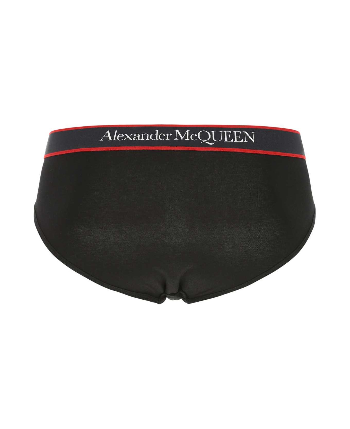 Alexander McQueen Black Stretch Cotton Slip - 1000
