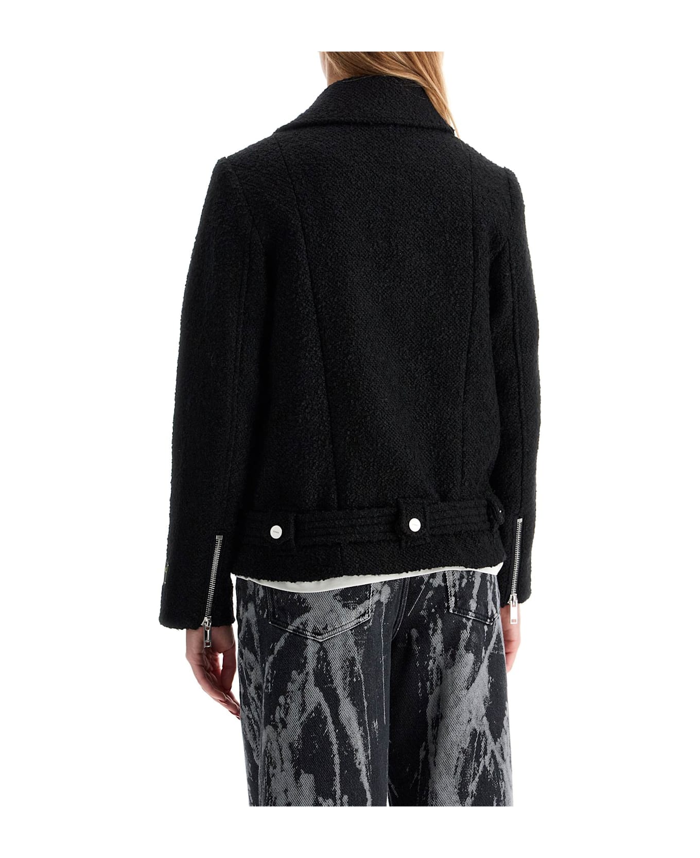 Ganni Short Bouclã© Jacket For - BLACK (Black)