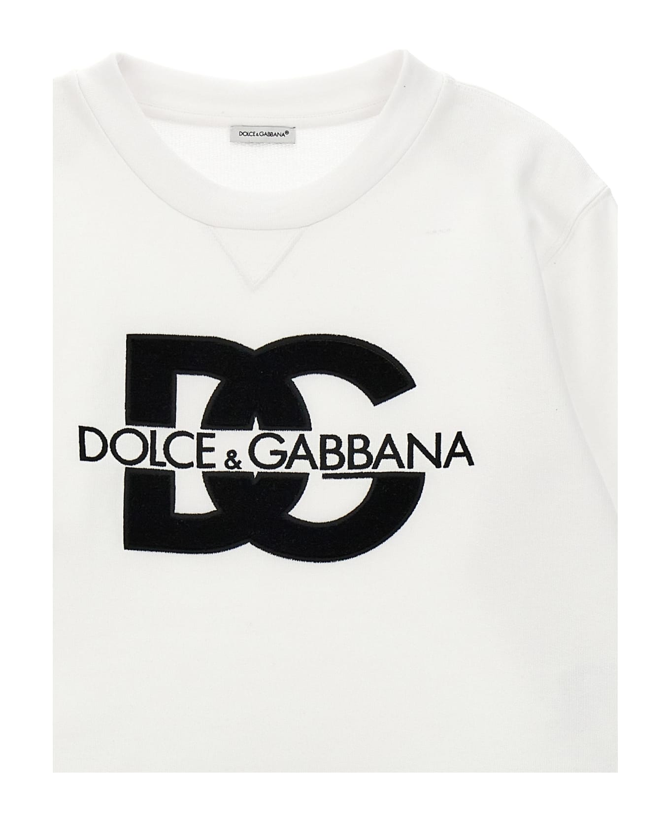 Dolce & Gabbana Logo Sweatshirt - White/Black