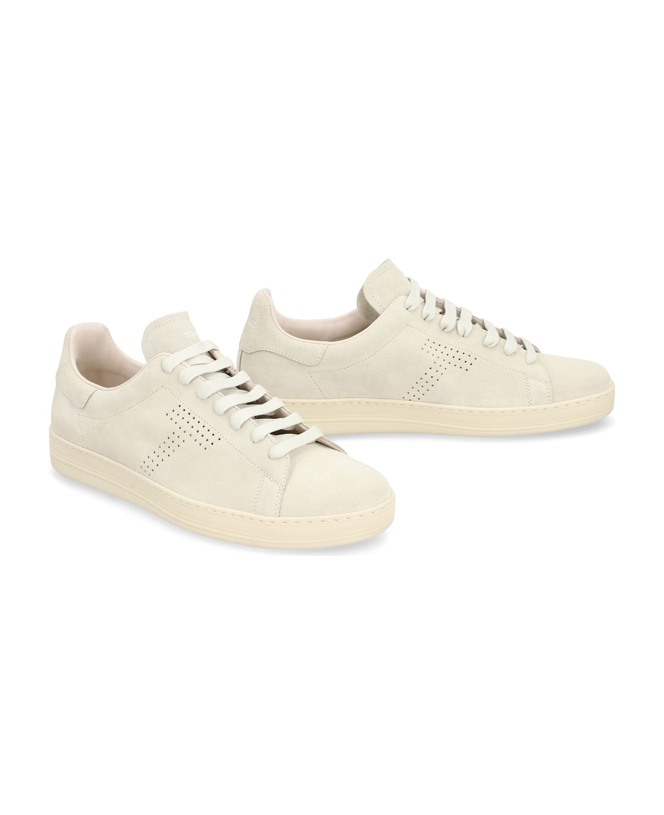 Tom Ford Warwick Suede Sneakers - panna