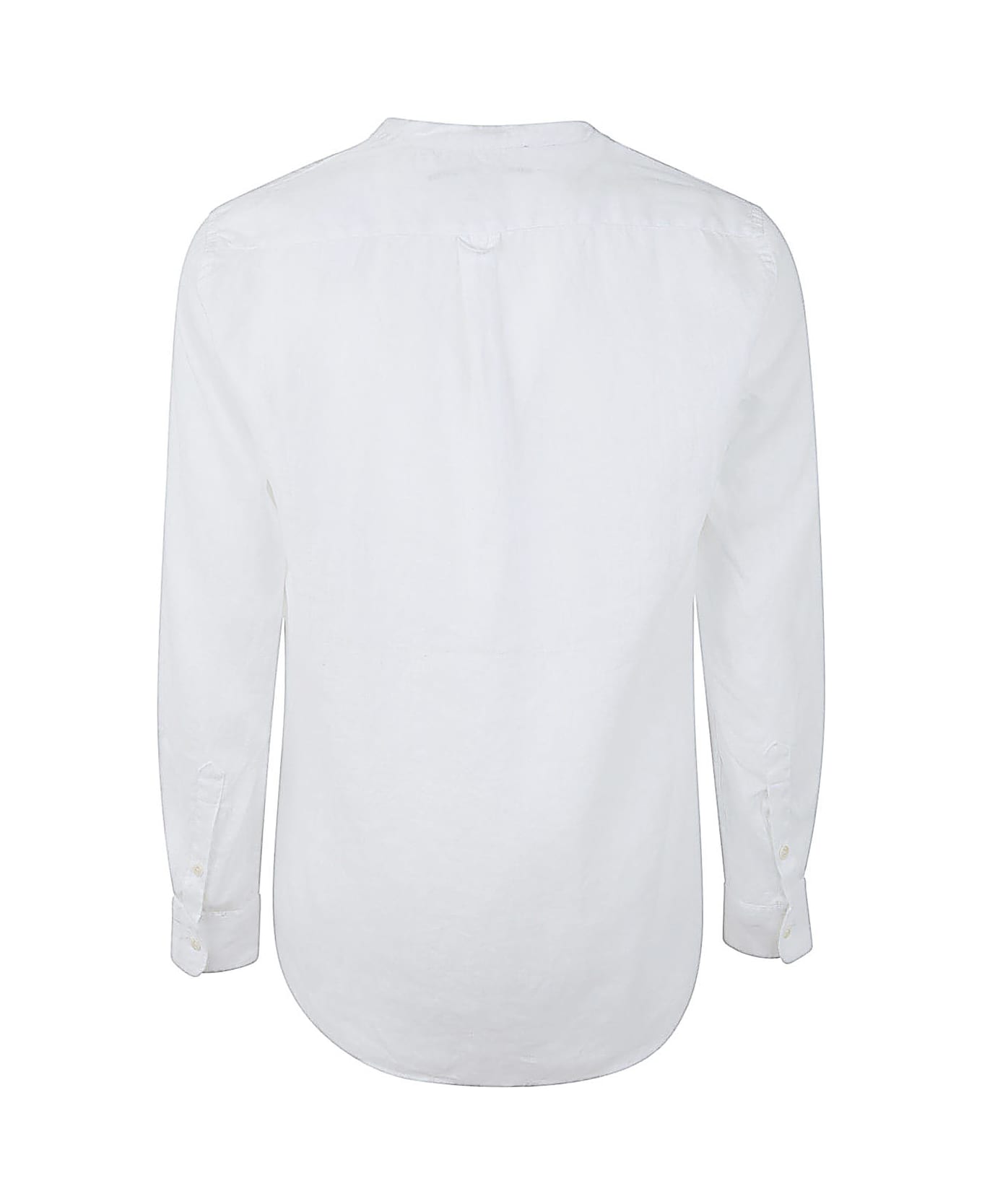 Original Vintage Style Corean Collar Shirt - White シャツ