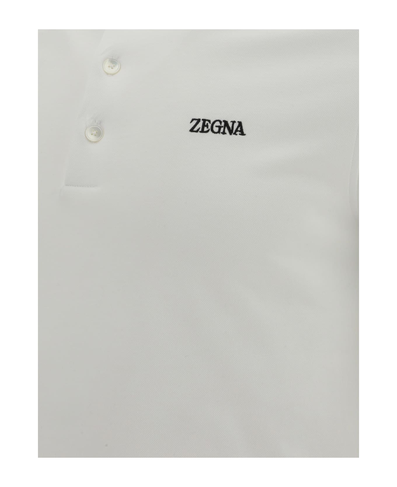 Zegna Polo Shirt Zegna - WHITE ポロシャツ