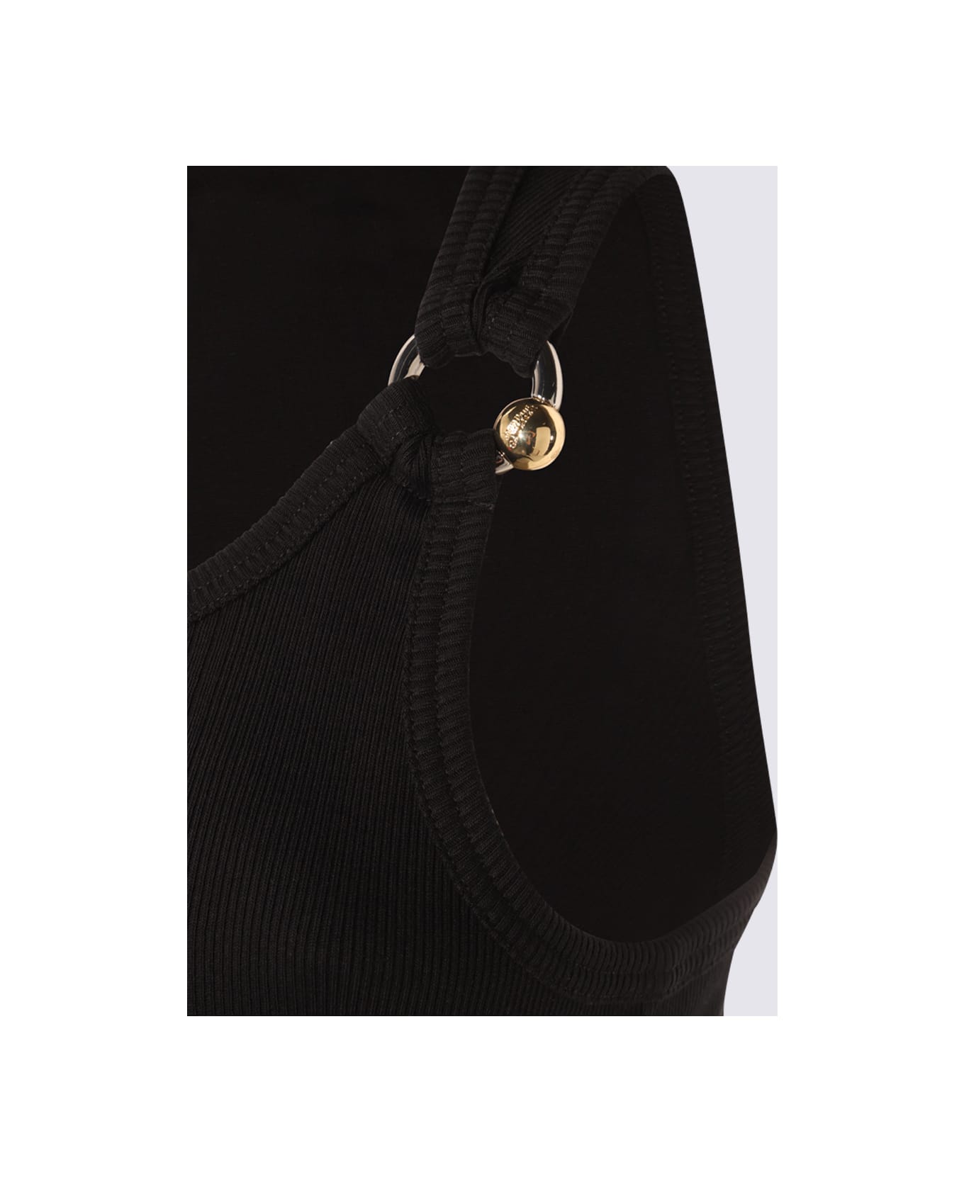 Jean Paul Gaultier Black Cotton Top - Black