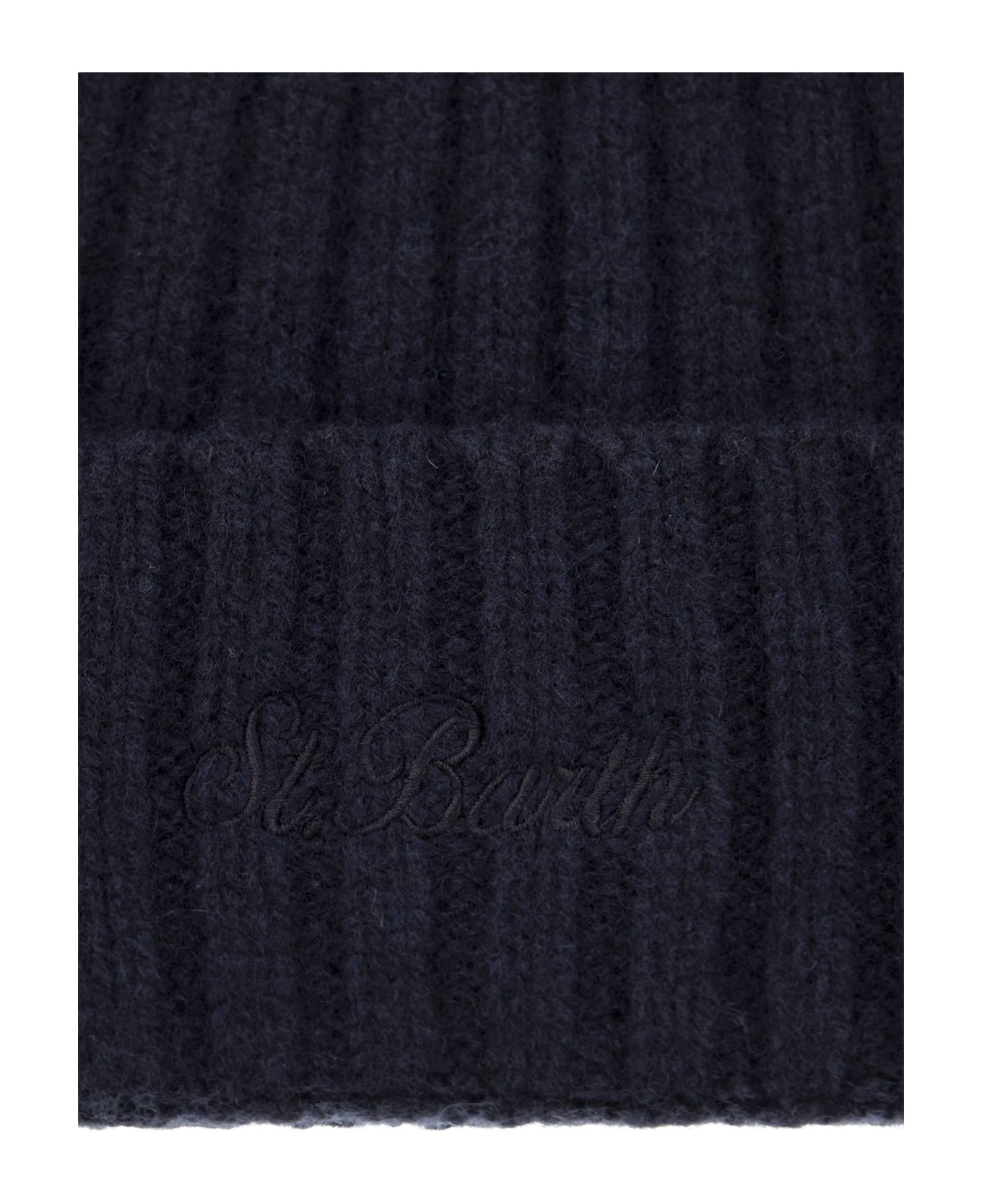 MC2 Saint Barth Wool Hat With Embroidery - Blue
