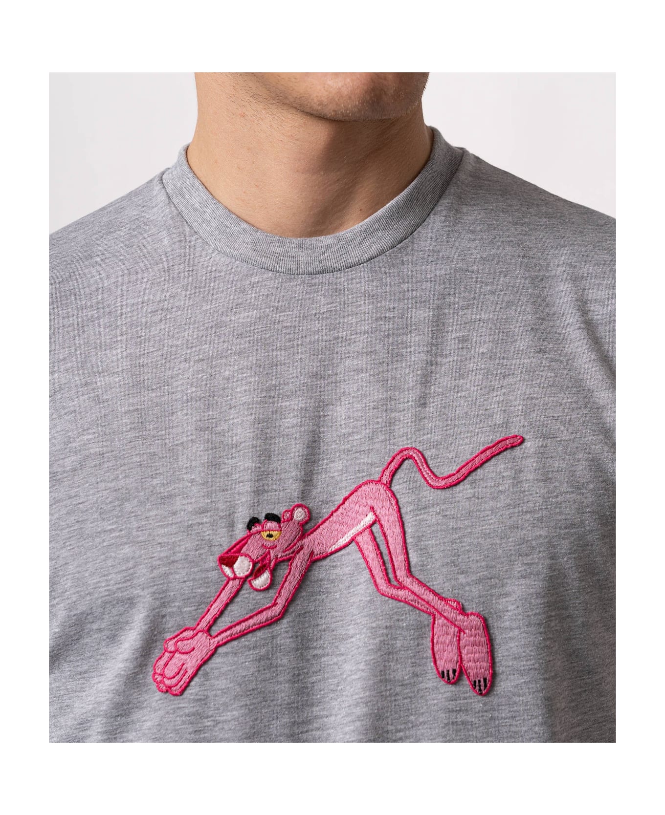 Larusmiani T-shirt Pink Panther T-Shirt - LightGrey