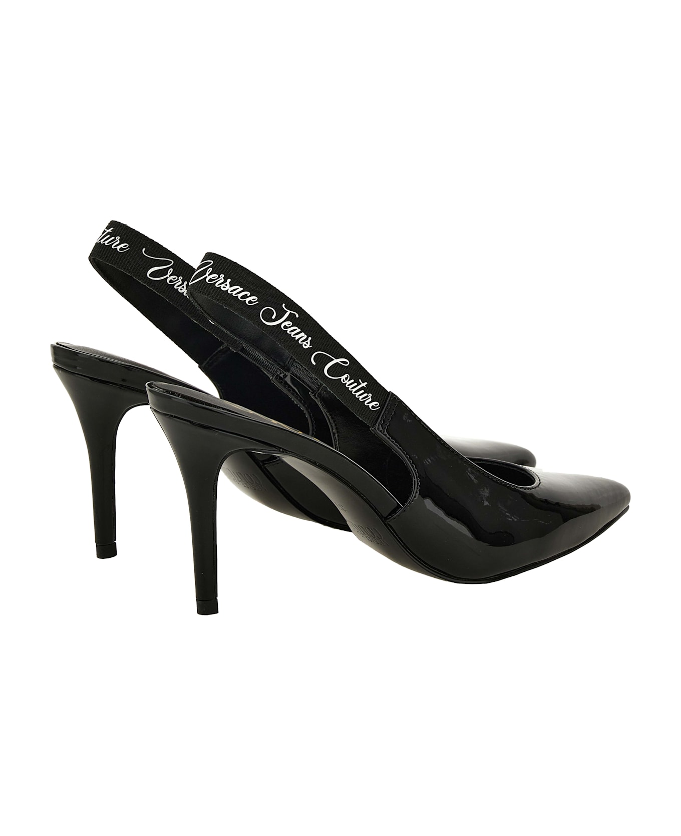 Versace Jeans Couture Slingback - Black フラットシューズ