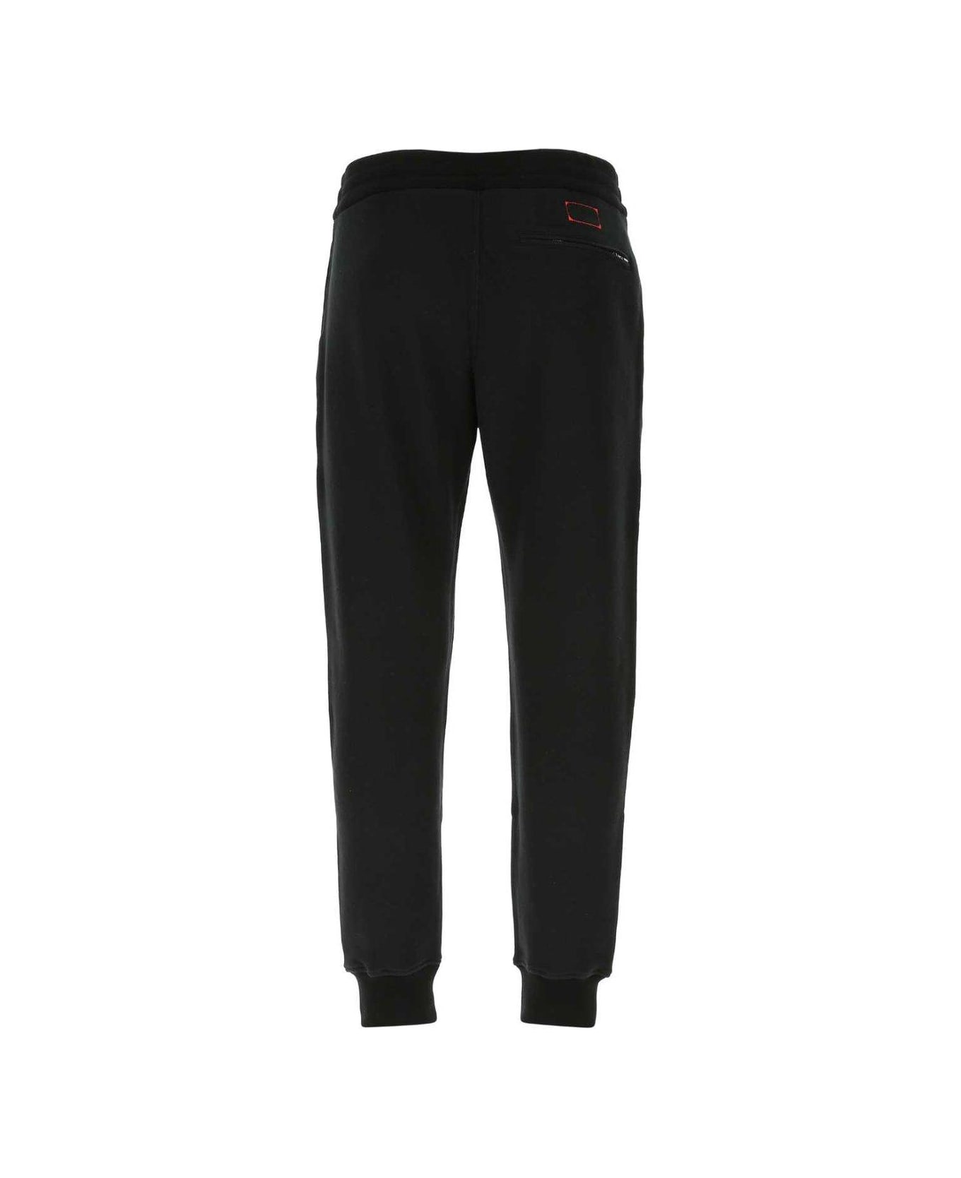 Alexander McQueen Logo Embroidered Track Pants - BLACK