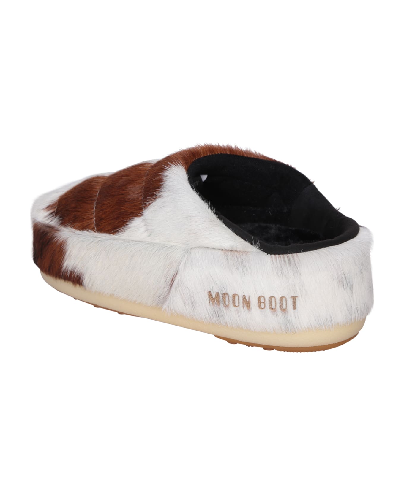Moon Boot Mules No Lace Pony White/brown - White