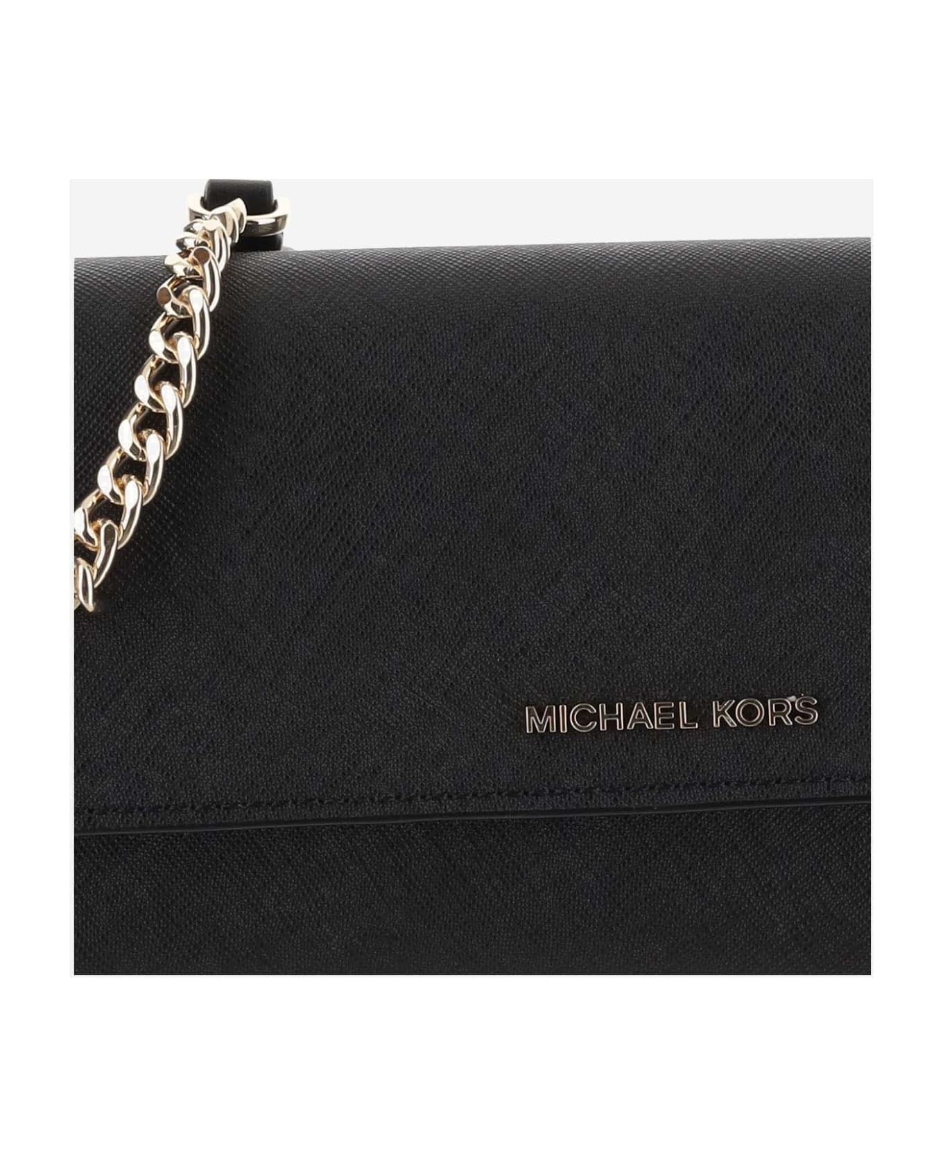 Michael Kors Wallet With Shoulder Strap - Black