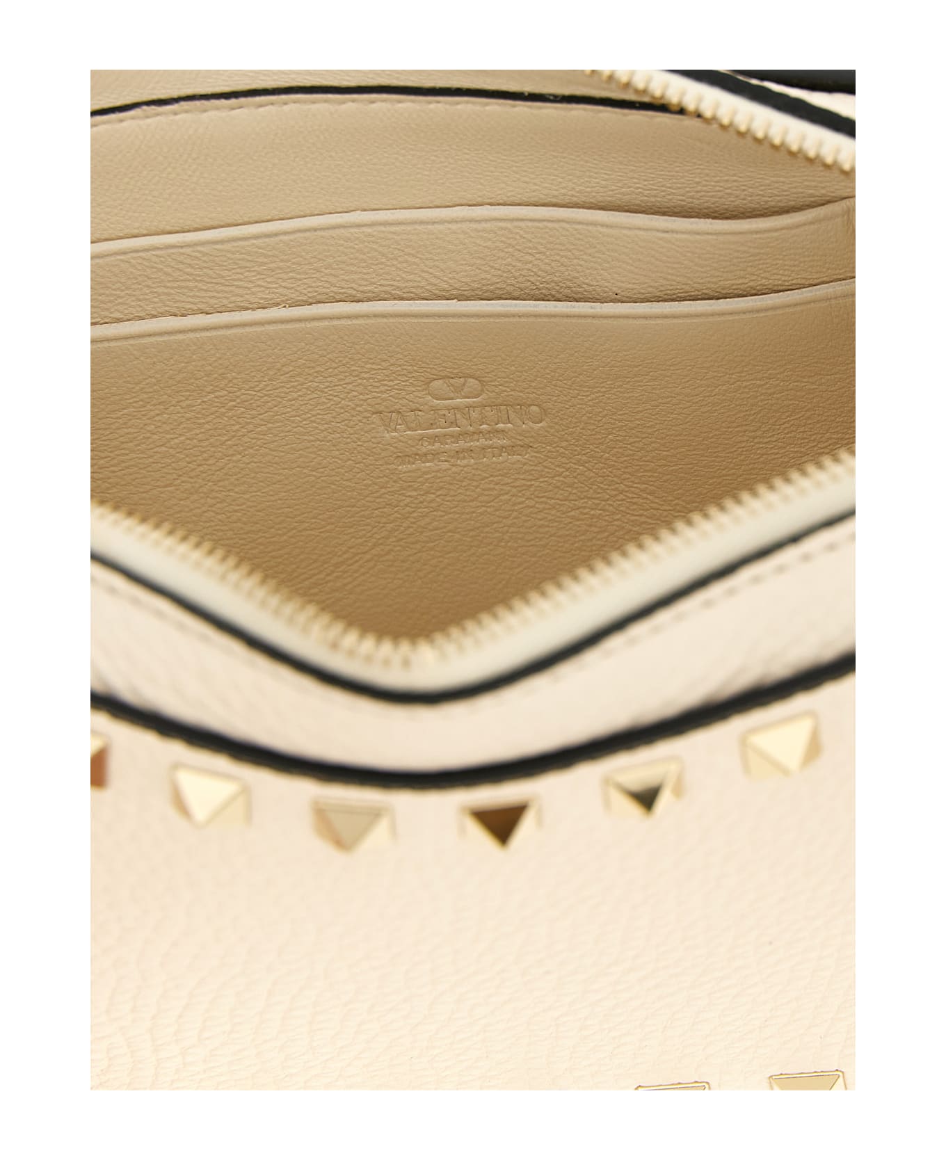 Valentino Garavani 
rockstud
 Clutch Bag - White