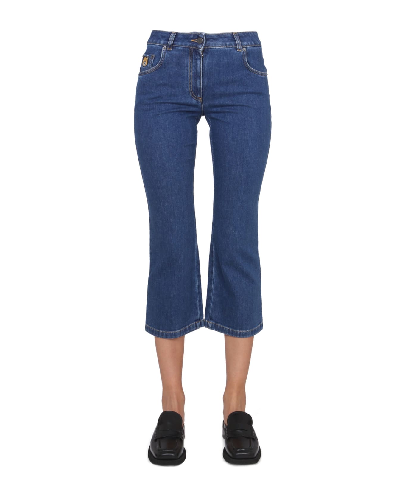 Moschino Cropped Jeans - BLU