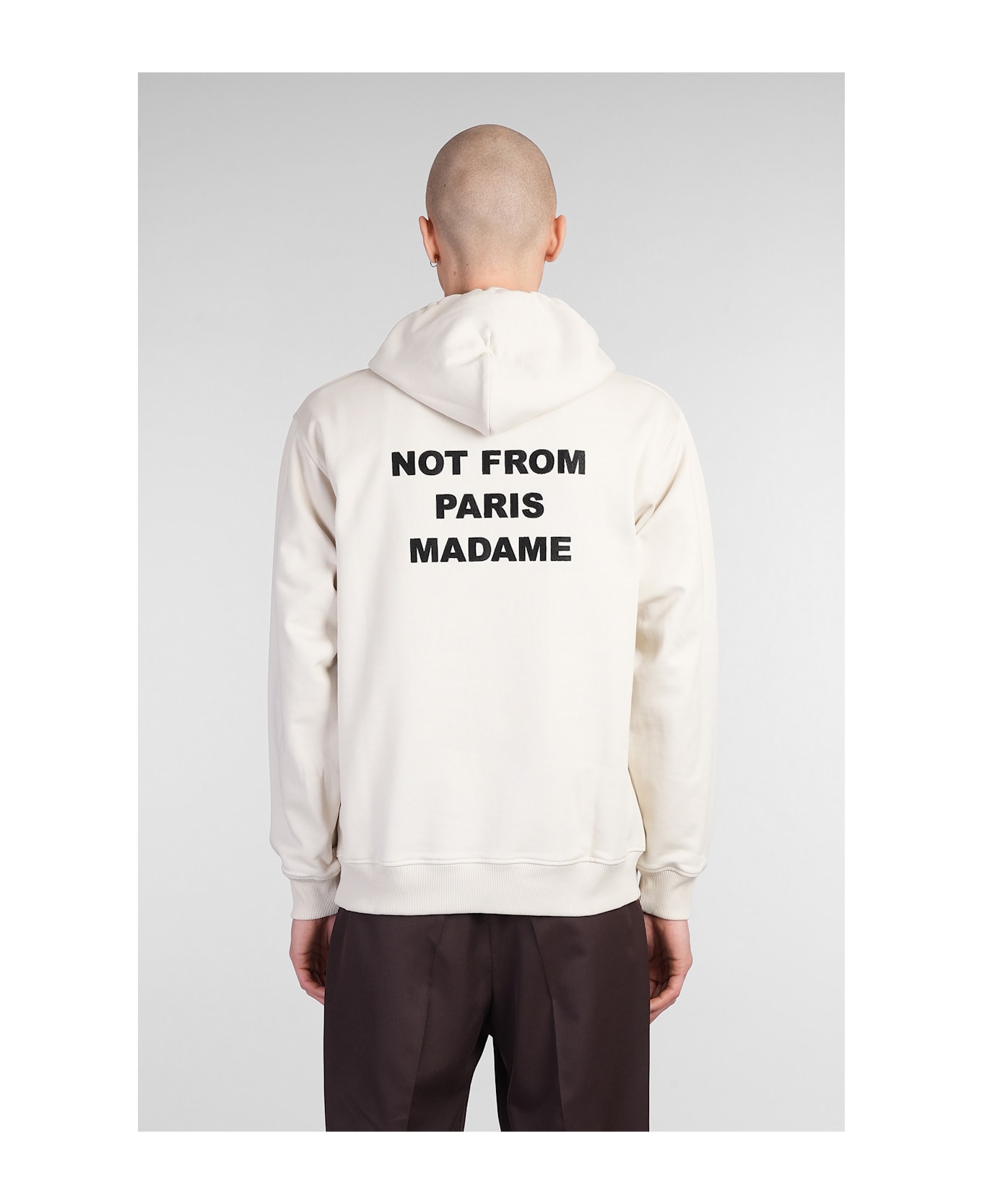 Drôle de Monsieur Sweatshirt In Beige Cotton - beige