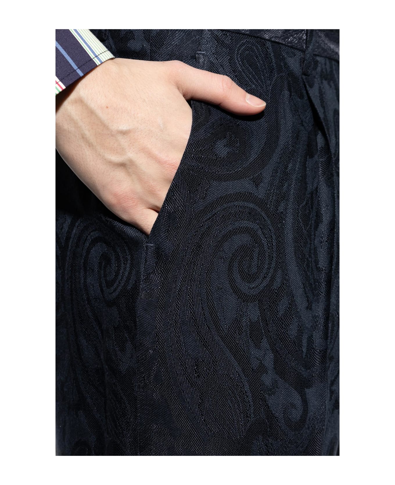 Etro Patterned Pants - Blue