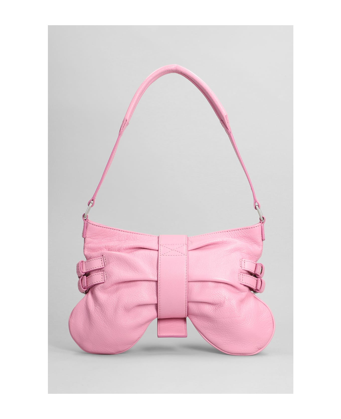 Blumarine Hand Bag In Rose-pink Leather - Pink