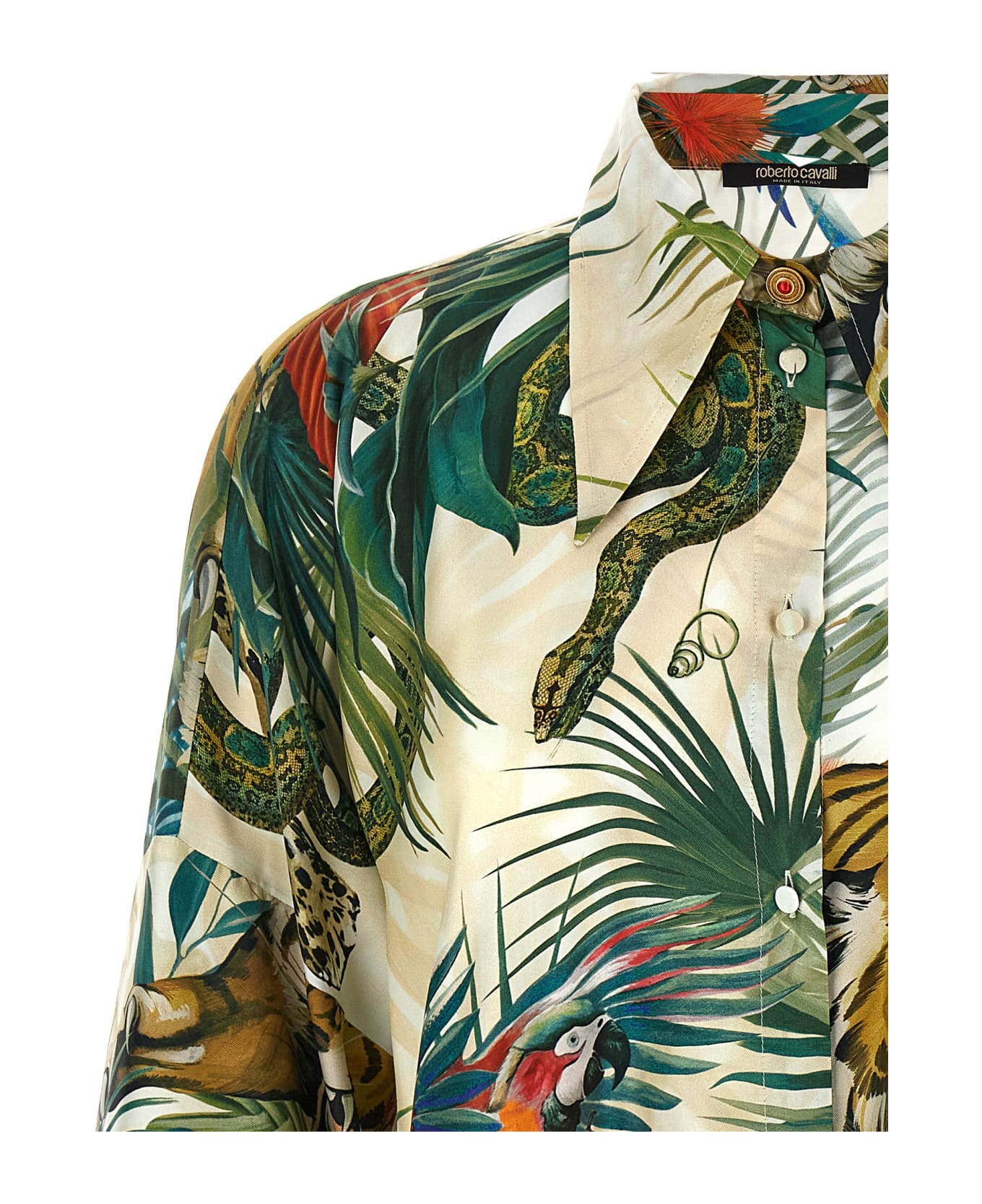 Roberto Cavalli 'jungle' Shirt - Multicolor ブラウス