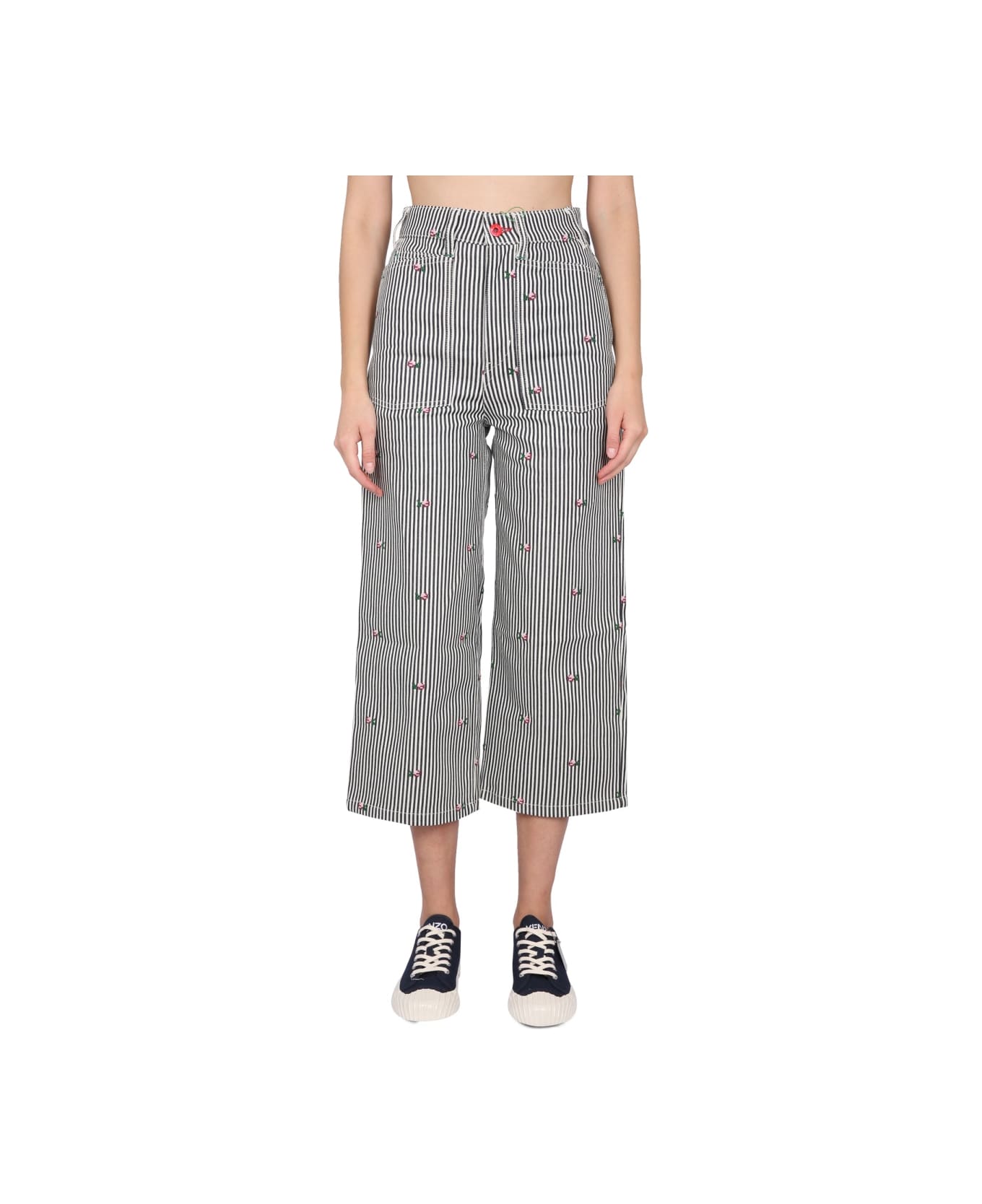 Kenzo Cropped Fit Jeans - DENIM