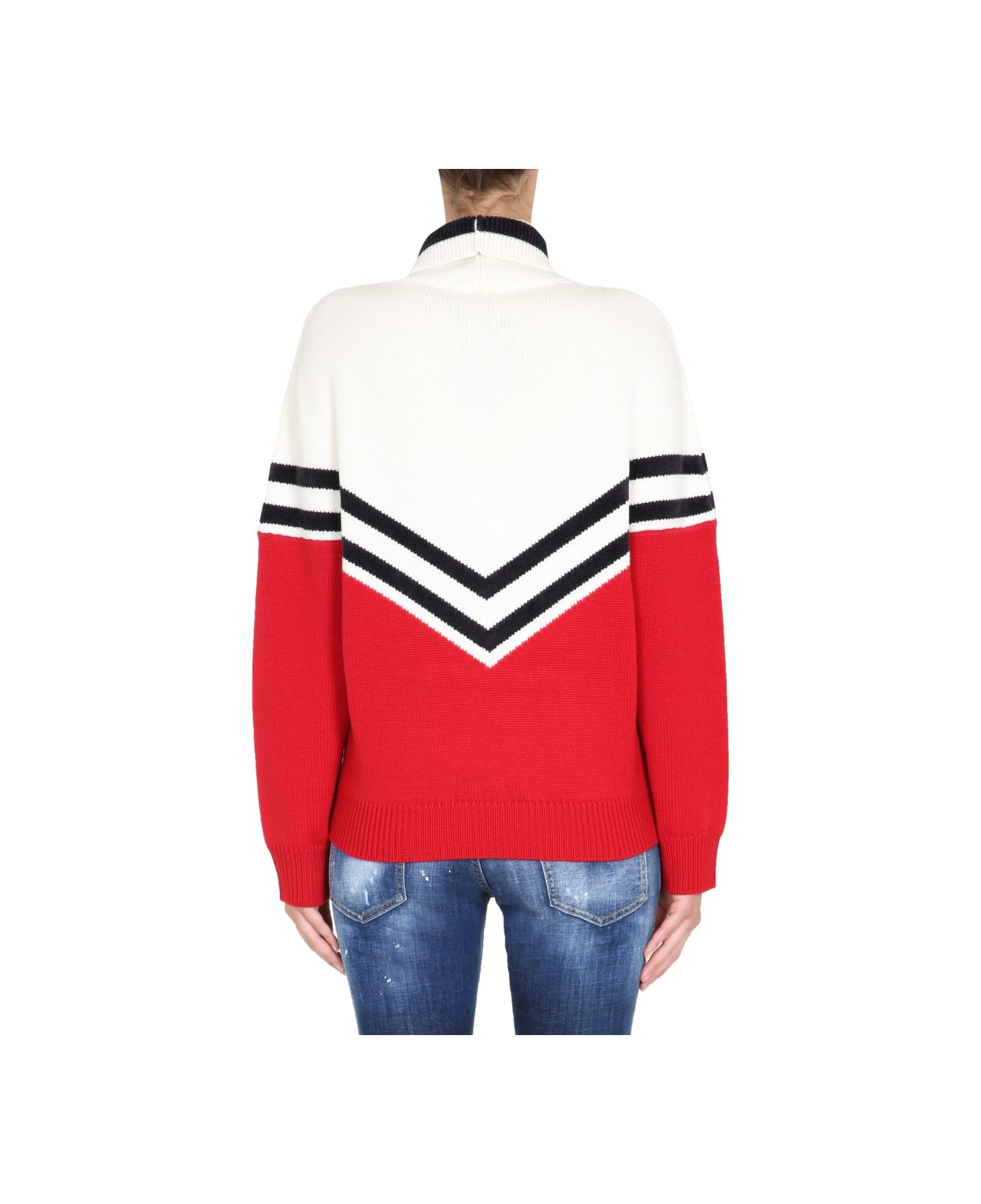Dsquared2 Tall Neck Sweater - RED