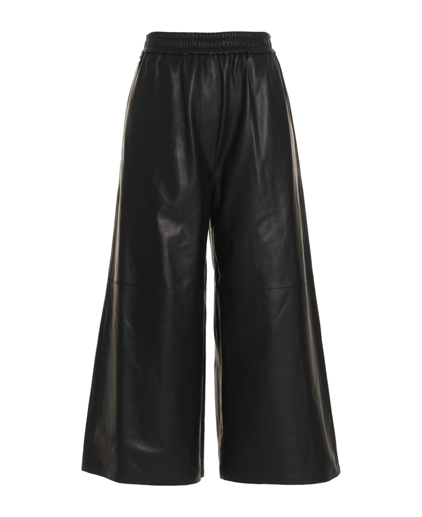 Loewe Anagram Leather Trousers - Black  