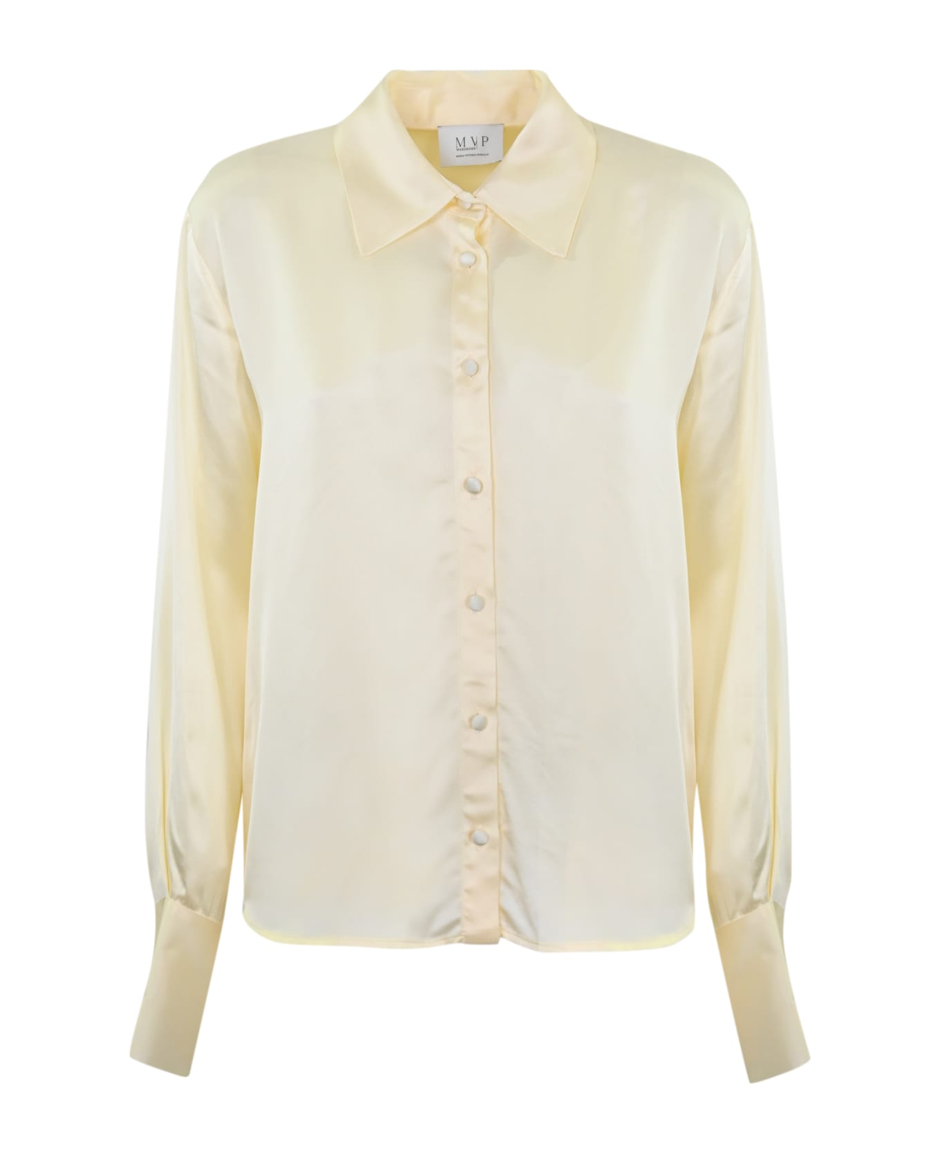 MVP Wardrobe Grand Ribaud Shirt In Viscose - Cream シャツ