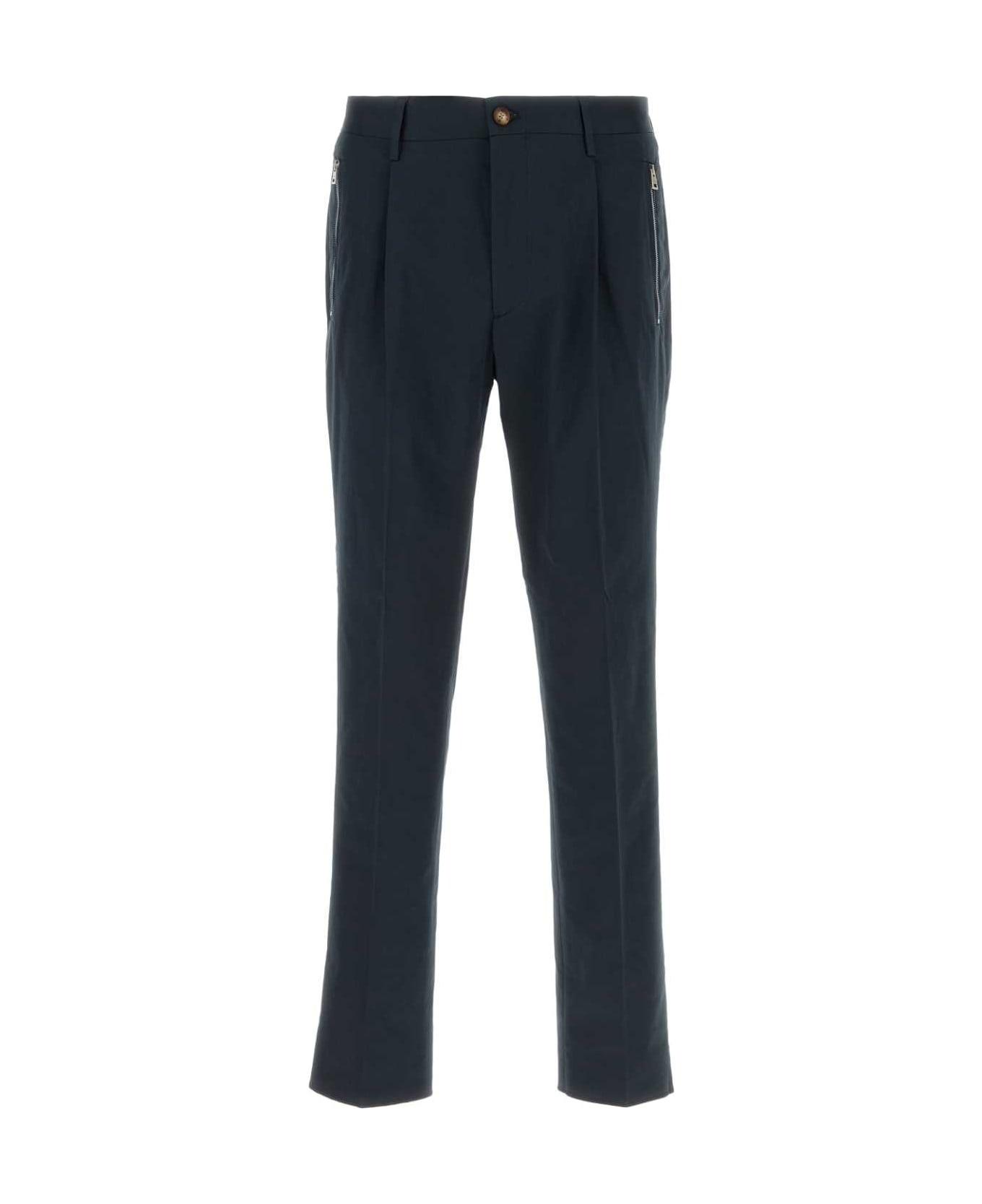 Etro Midnight Blue Stretch Cotton Pant - B0665