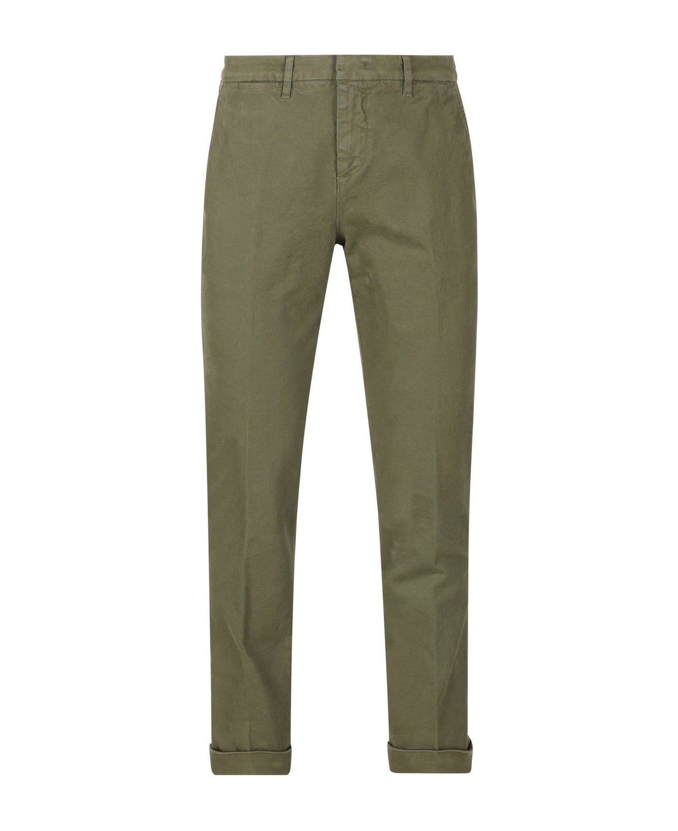 Fay Slim-cut Tailored Trousers - Green