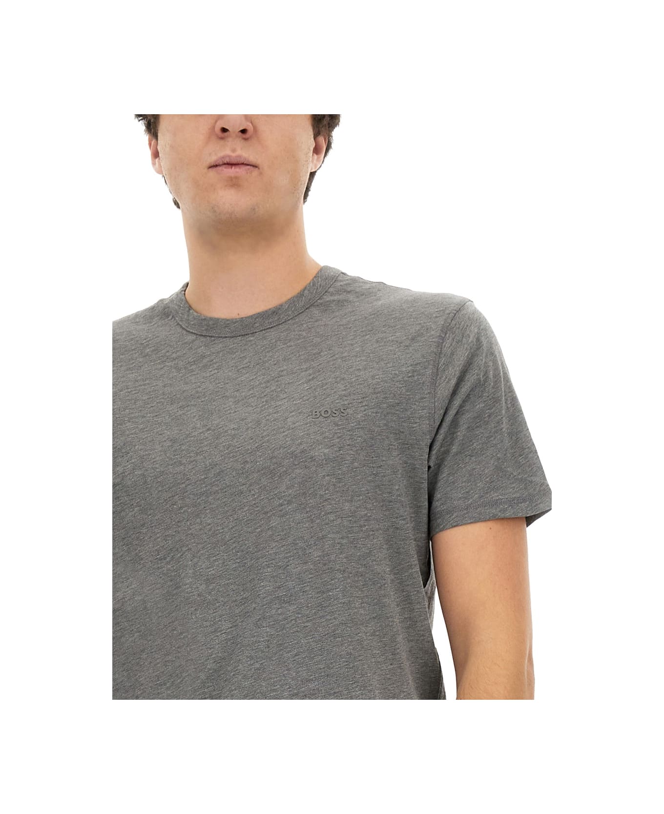 Hugo Boss Cotton T-shirt - GREY シャツ