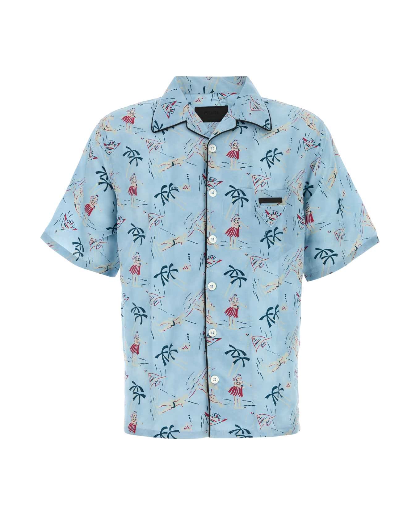 Prada Printed Satin Shirt - PONGEHAWAII