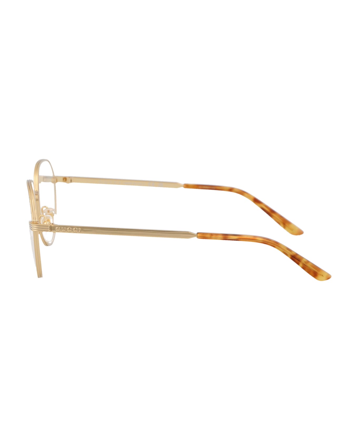 Gucci Eyewear Gg1458o Glasses - 002 GOLD GOLD TRANSPARENT