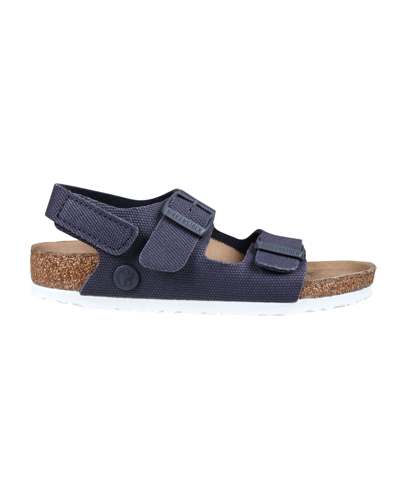 Birkenstock Blue Milano Hl Rivet Sandals For Kids With Logo - Blue シューズ