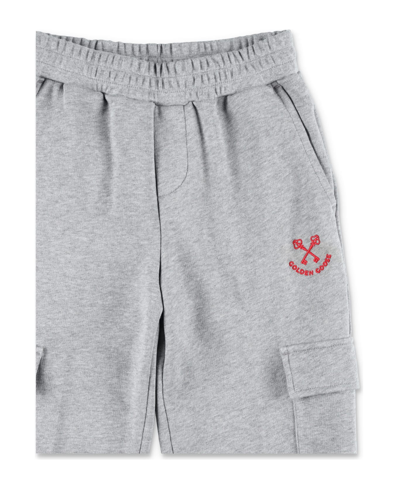 Golden Goose Kid - Cargo Pants - GREY/RED