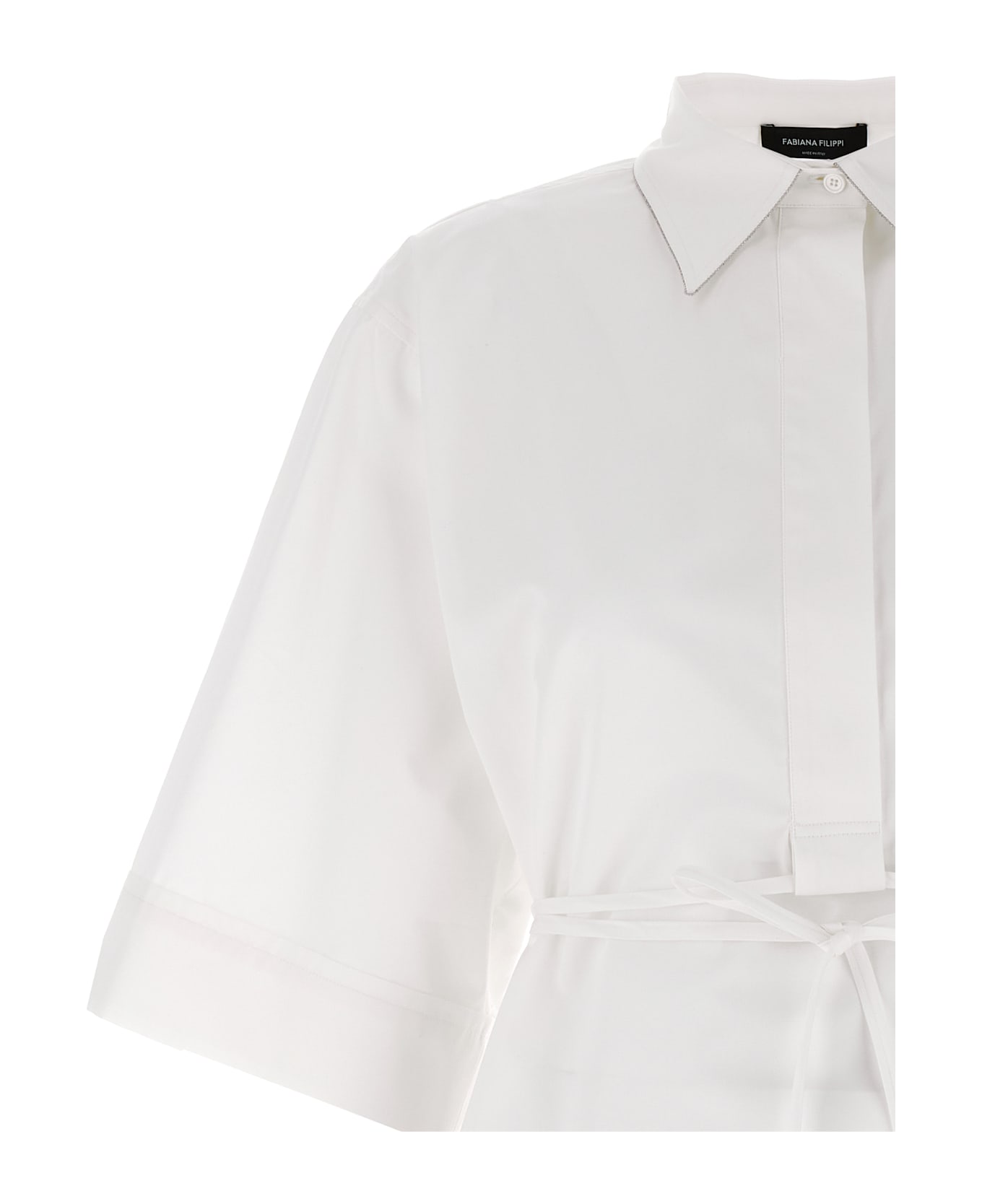 Fabiana Filippi Diamond Thread Tunic - White
