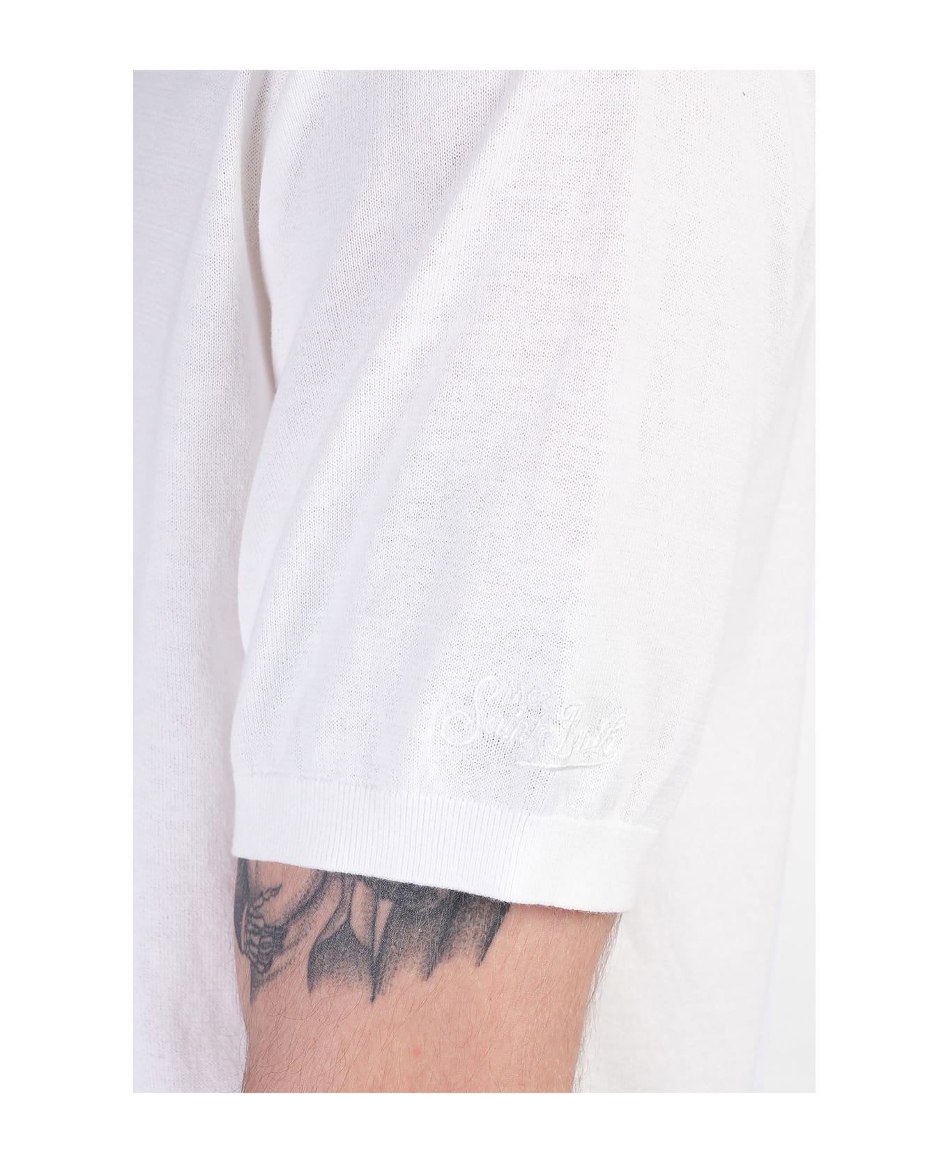 MC2 Saint Barth Solan Polo In White Cotton - white