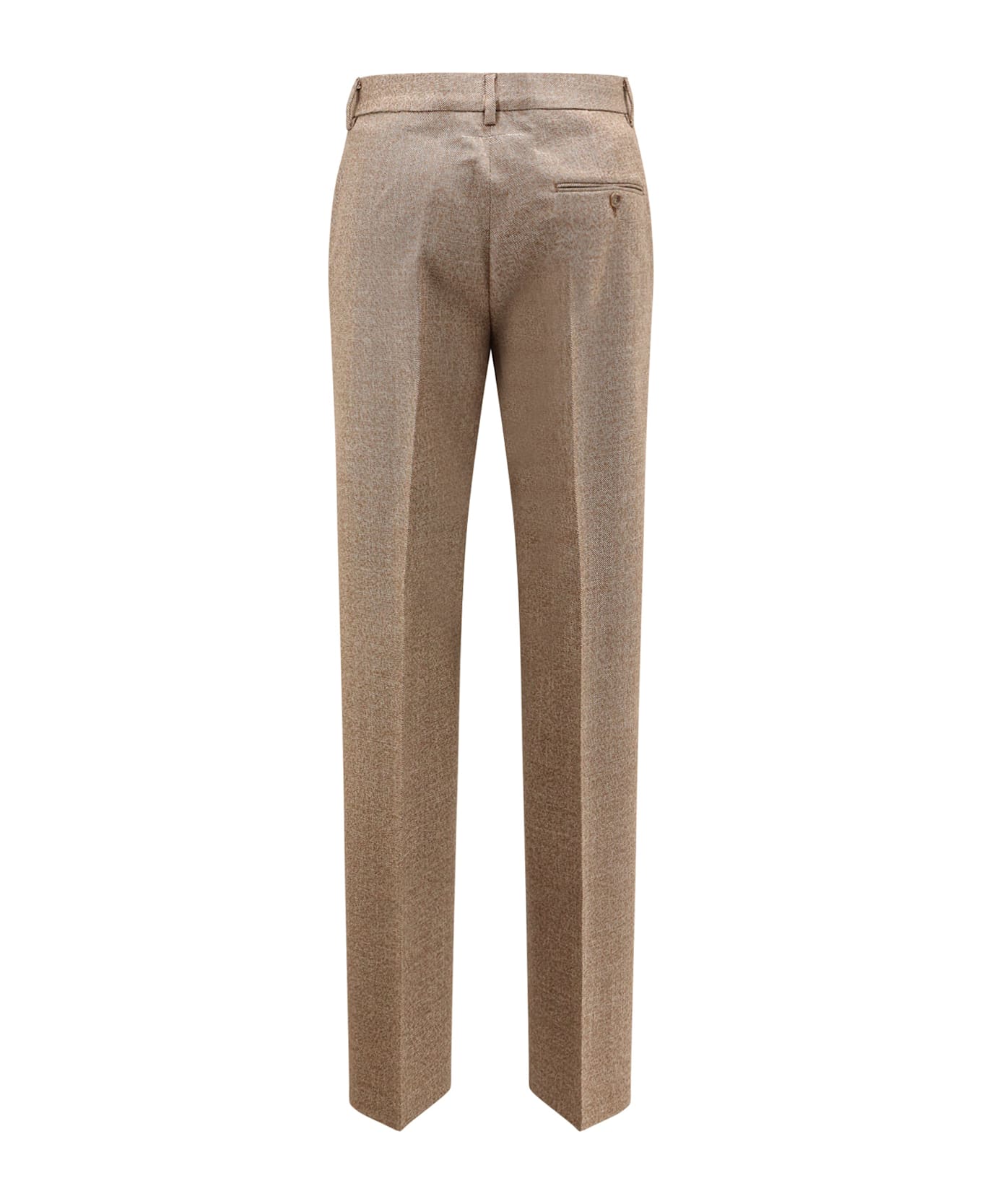 MM6 Maison Margiela Virgin Wool Trousers - Beige/White