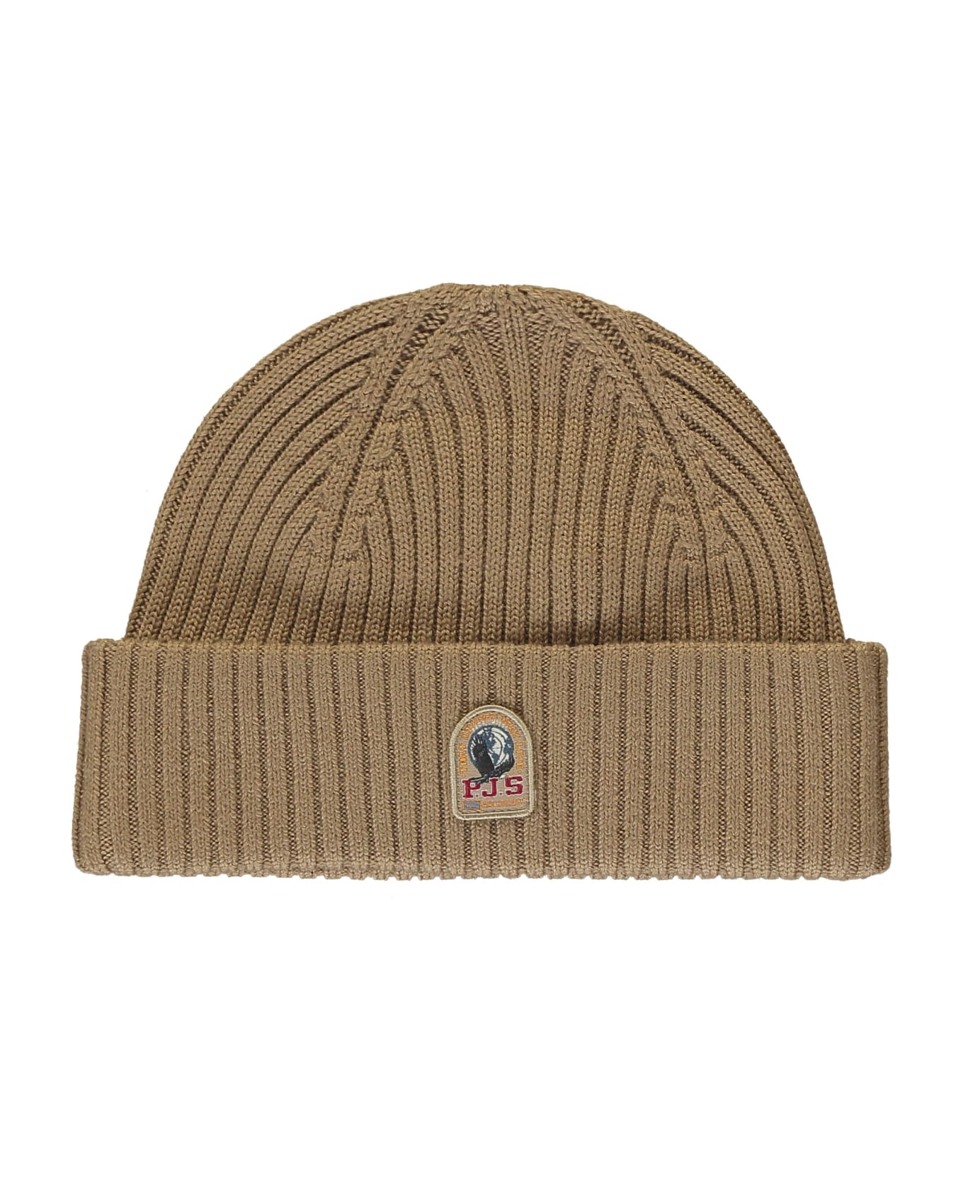 Parajumpers Ribbed Knit Beanie - Beige