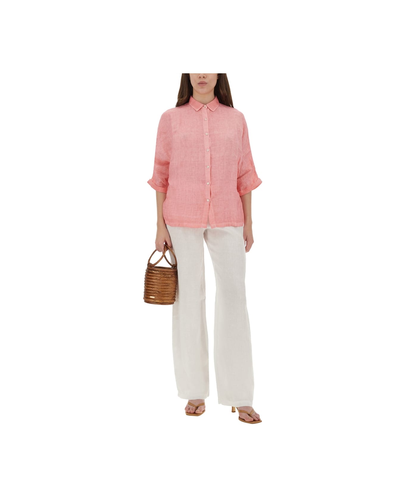 120% Lino Linen Pants - WHITE