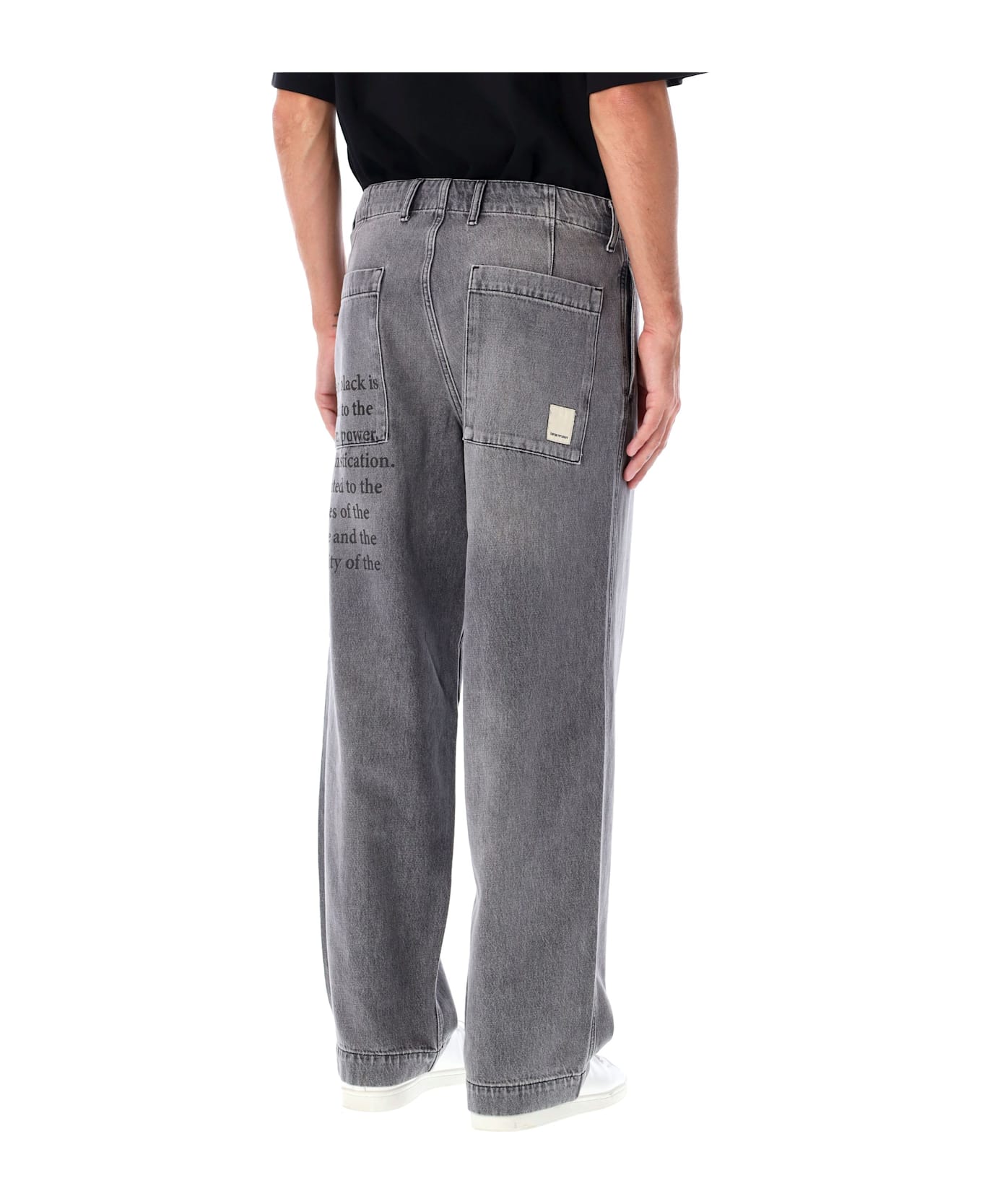 Emporio Armani Wide-leg Jeans - Denim Black