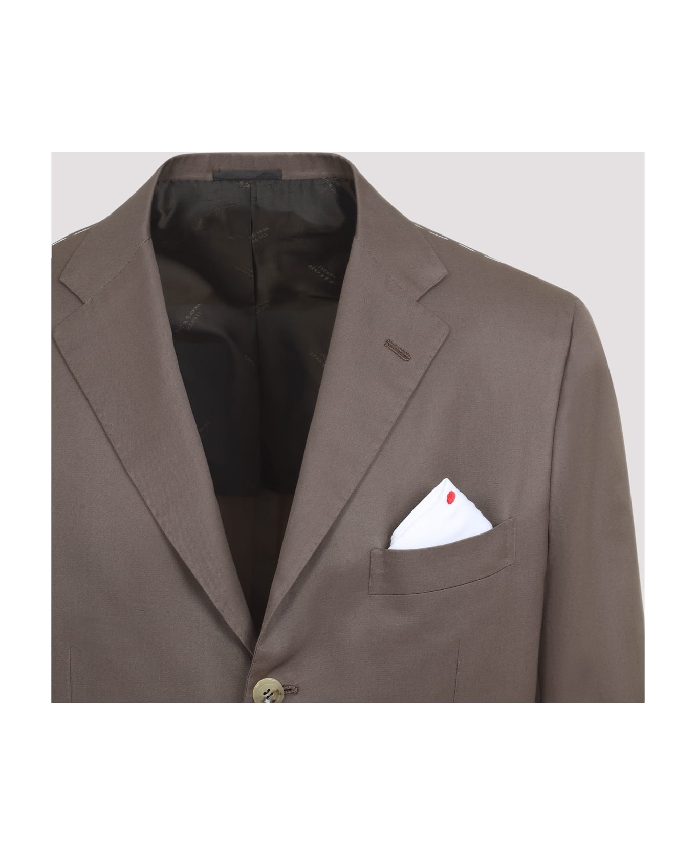 Kiton Cotton Suit - Fango